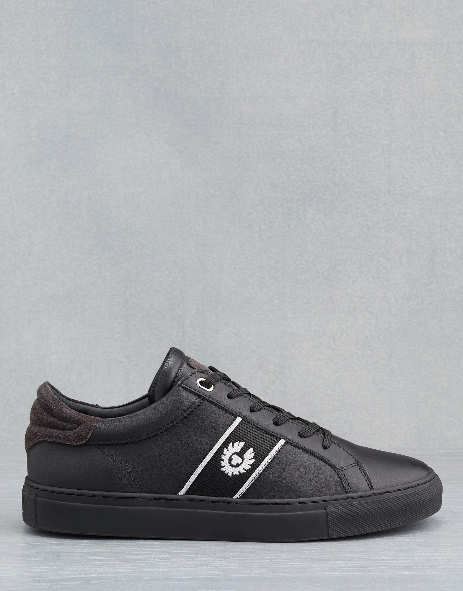 Belstaff Leather Dagenham Phoenix Sneakers in Black Graphite (Black) for  Men - Lyst