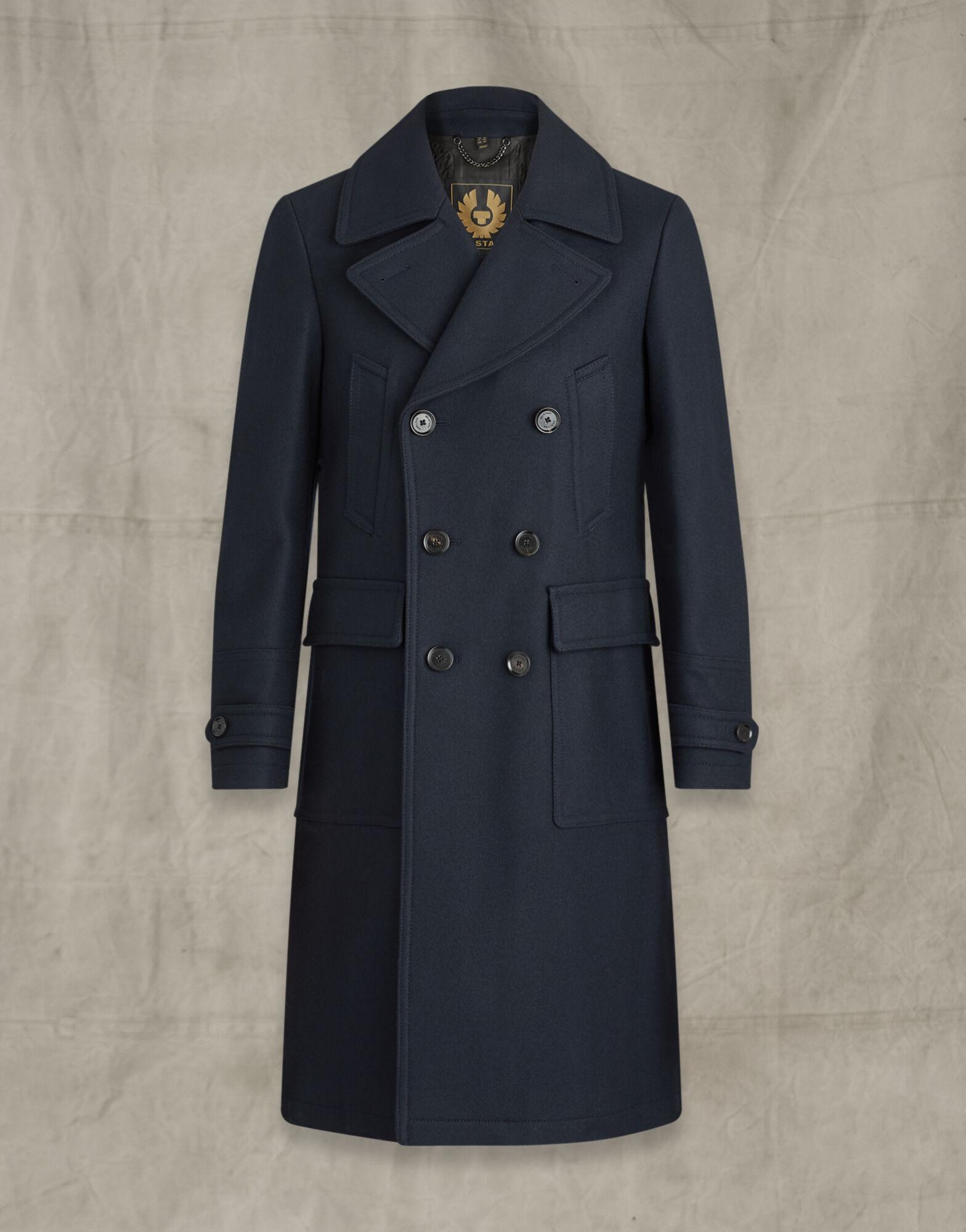 Belstaff Wool Milford Coat in Blue for Men - Lyst