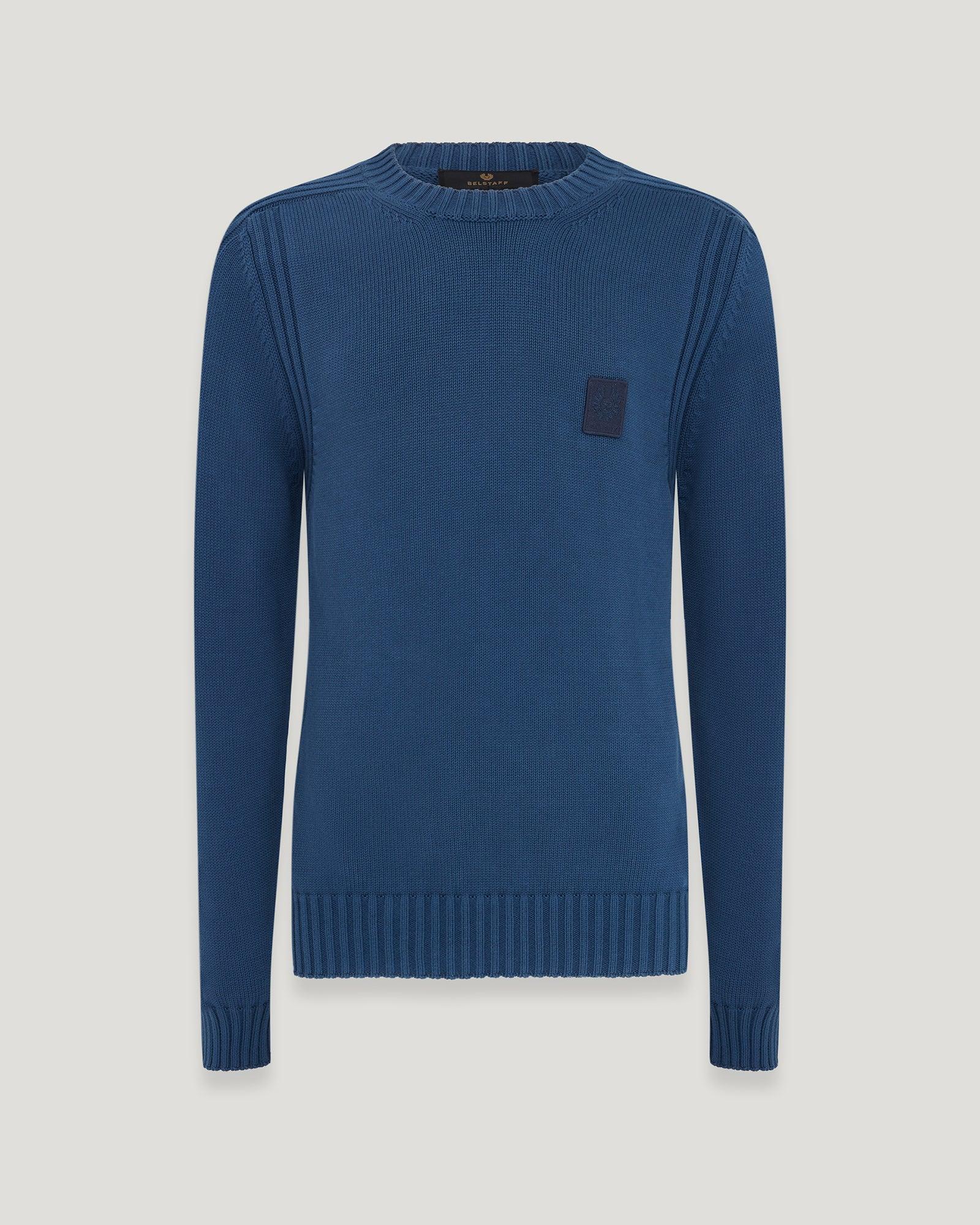 Belstaff Watch Crewneck Jumper in Blue for Men Lyst UK
