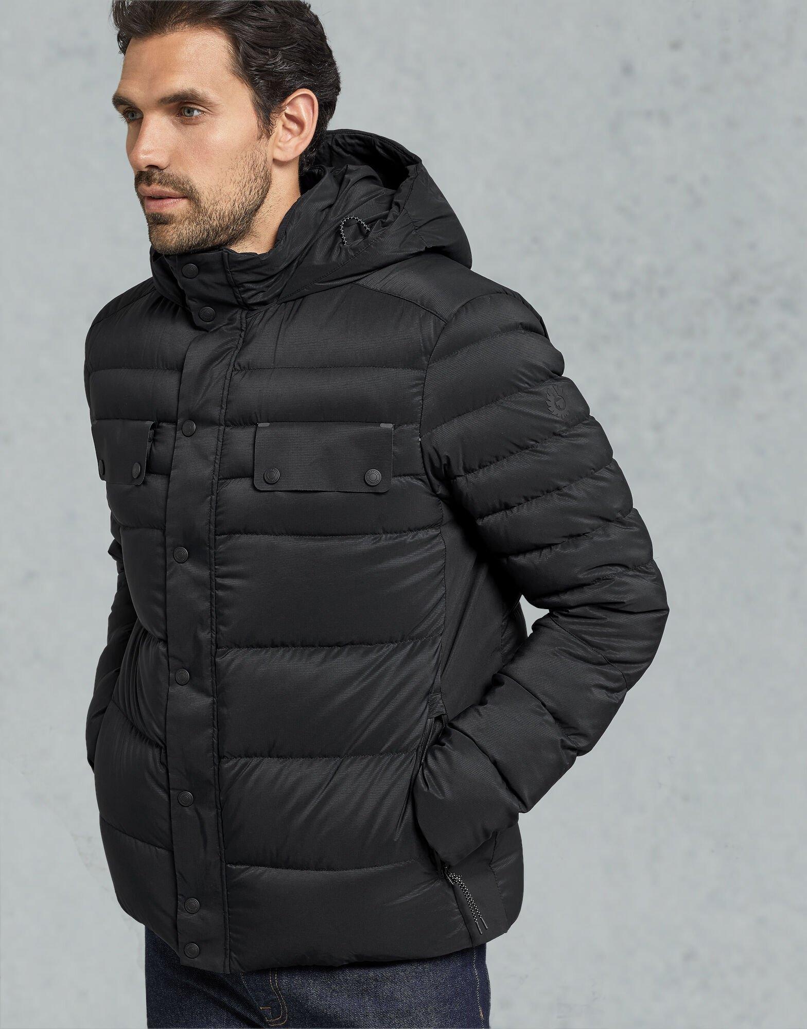 Belstaff Synthetic Atlas Quilted Jacket in Black for Men - Lyst