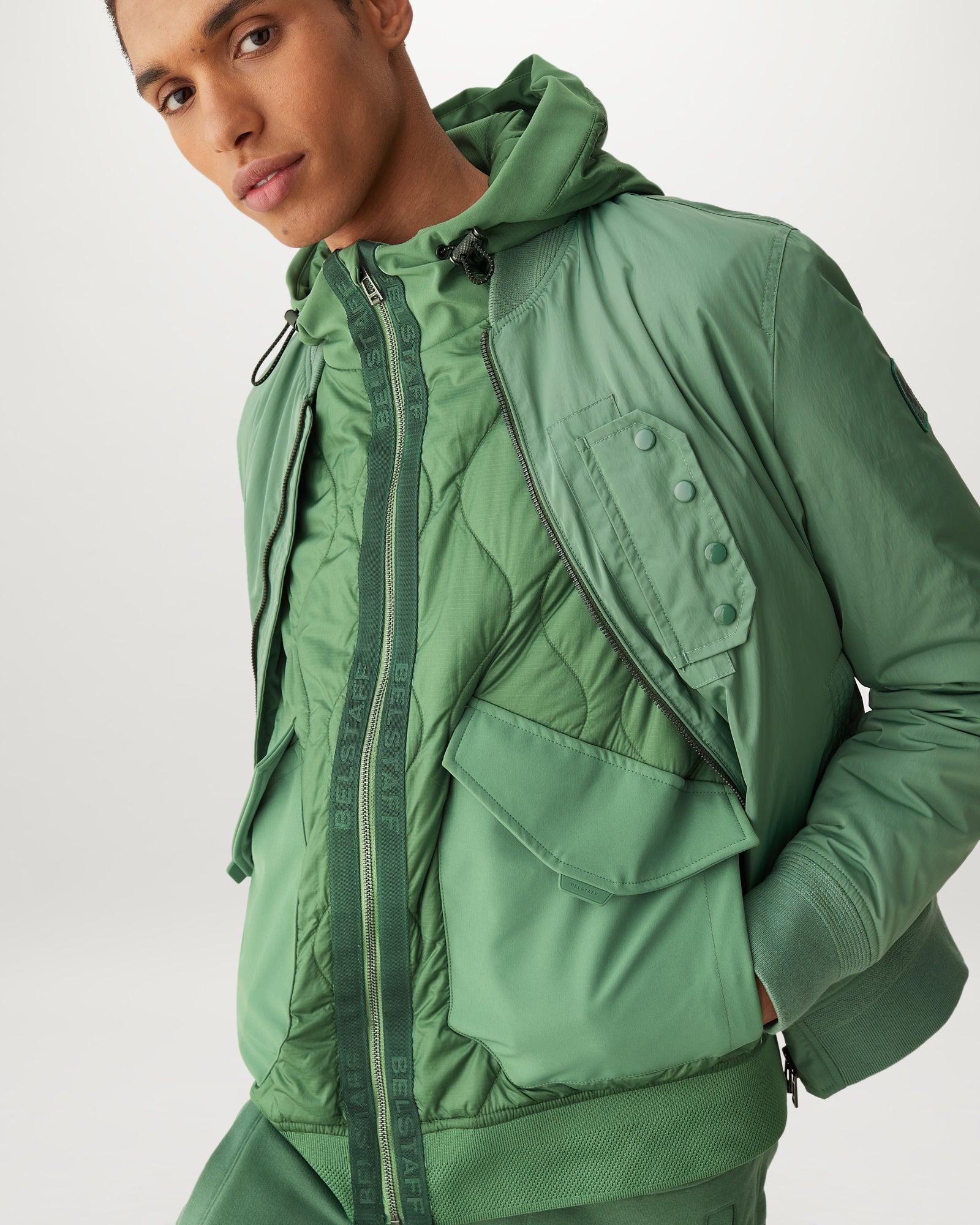 Belstaff Limiter Jacket in Green for Men | Lyst