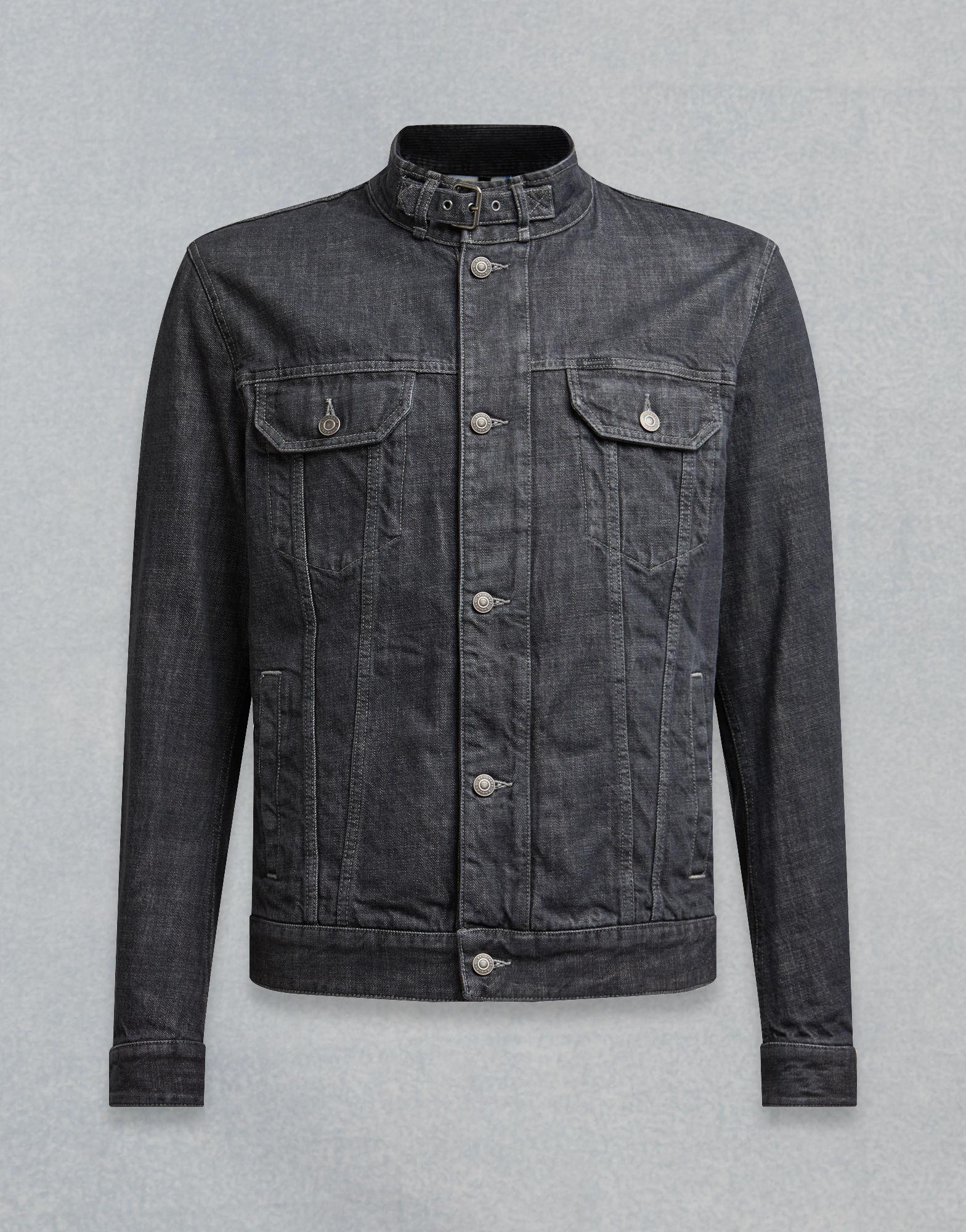 armoured denim motorcycle jacket