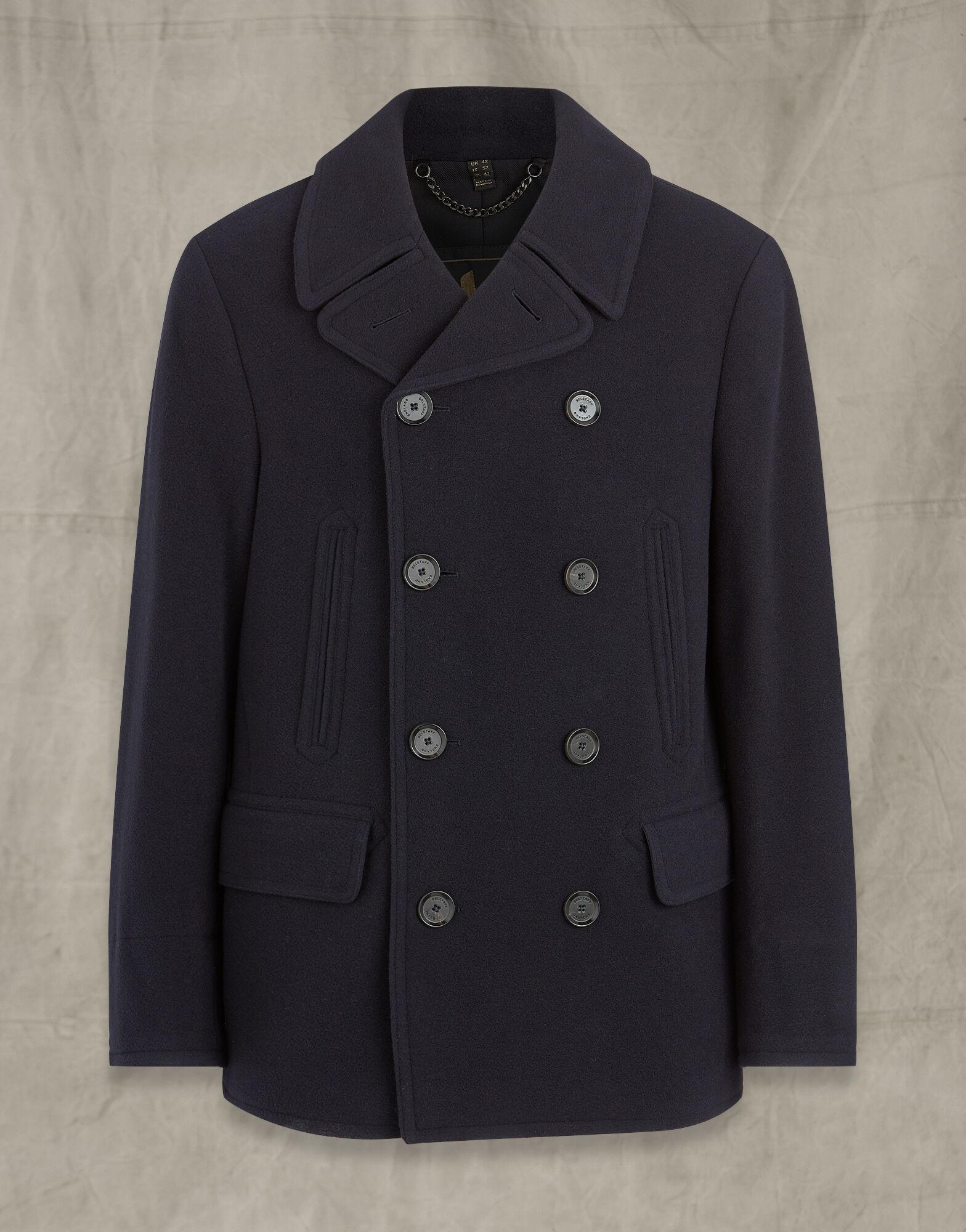 Belstaff Naval Peacoat in Blue for Men | Lyst