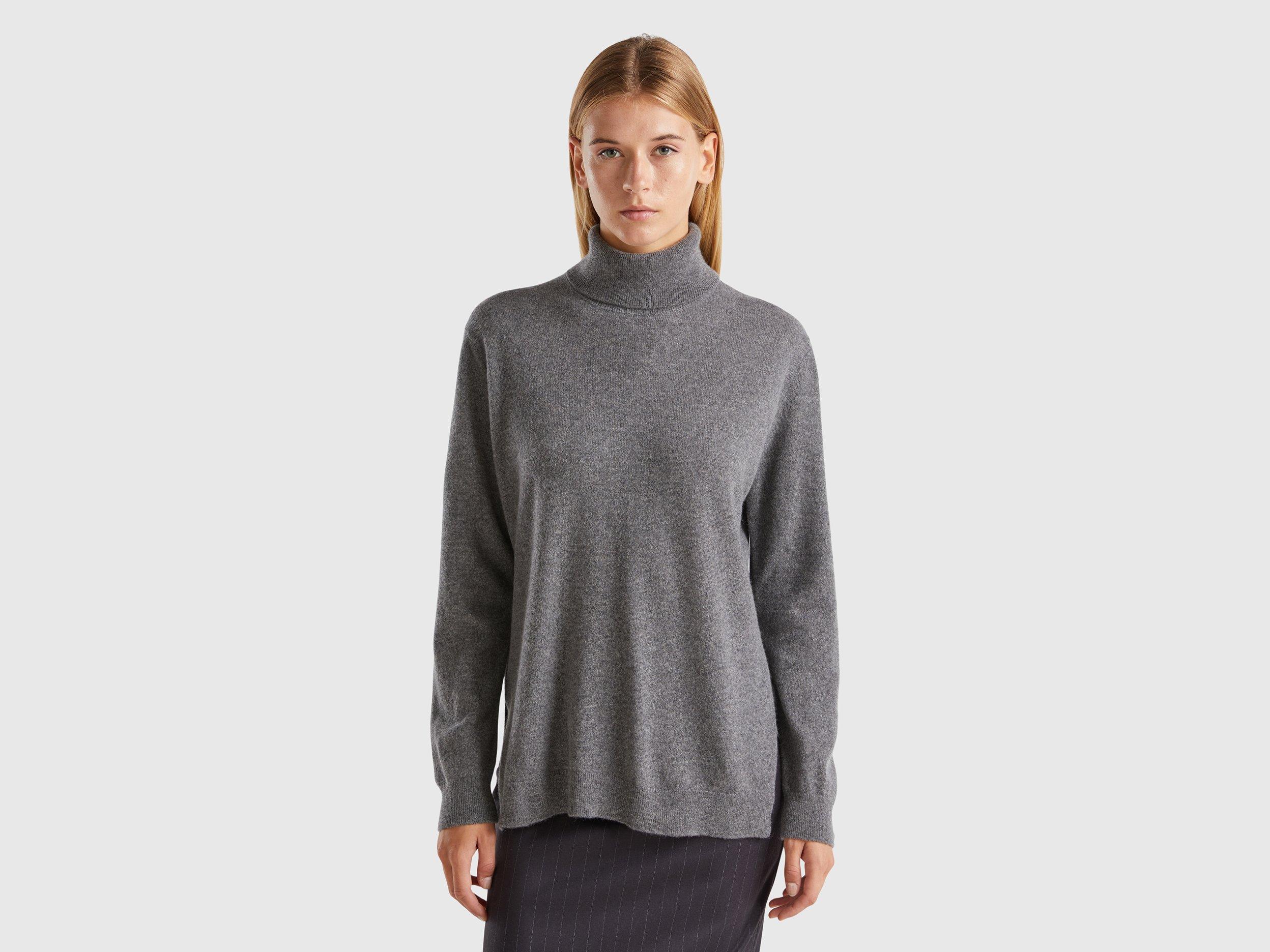 Pull col roulé benetton femme sale
