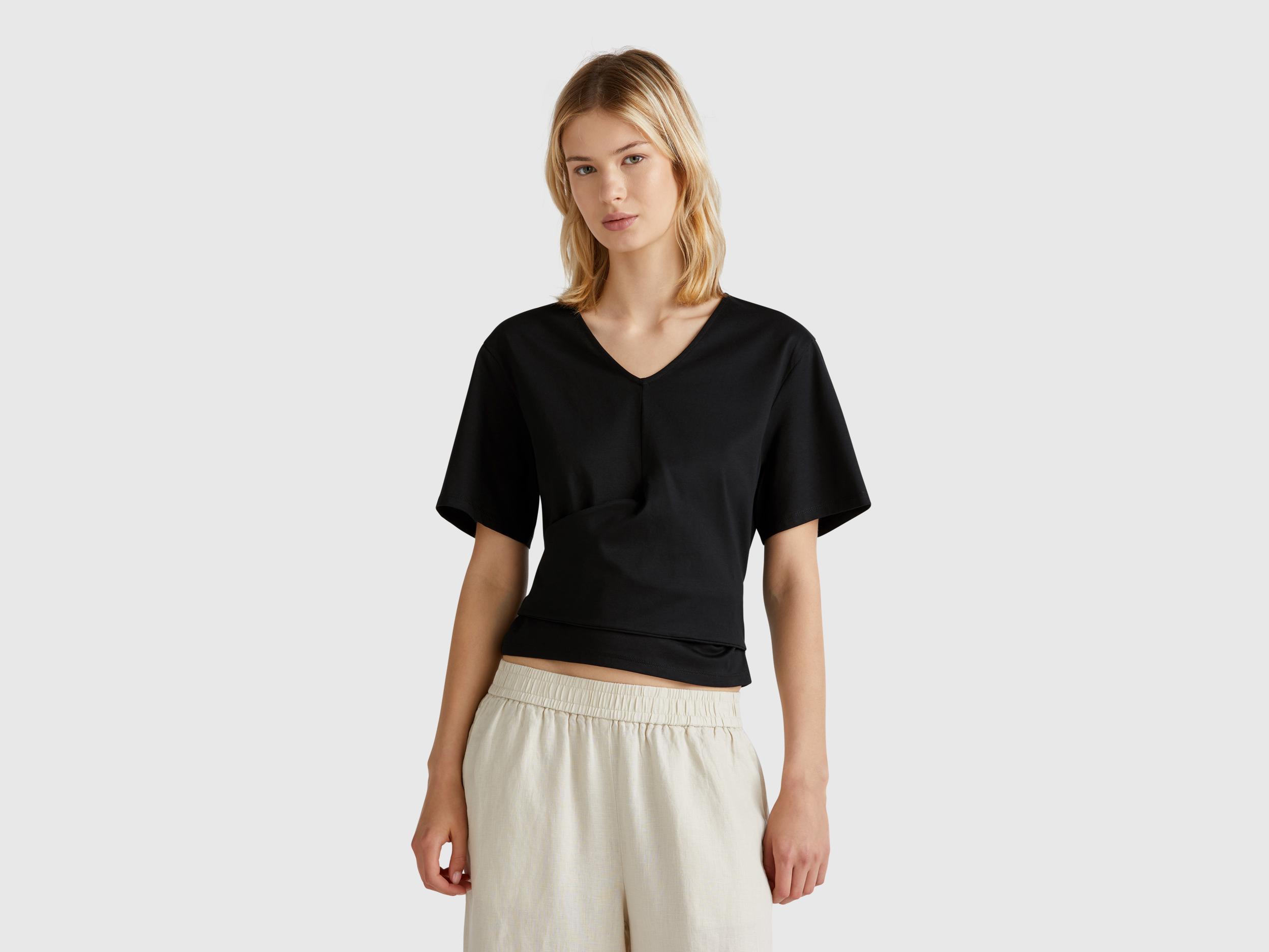 Pure Linen Benetton T Shirt Femme Saint James Gabardine Short