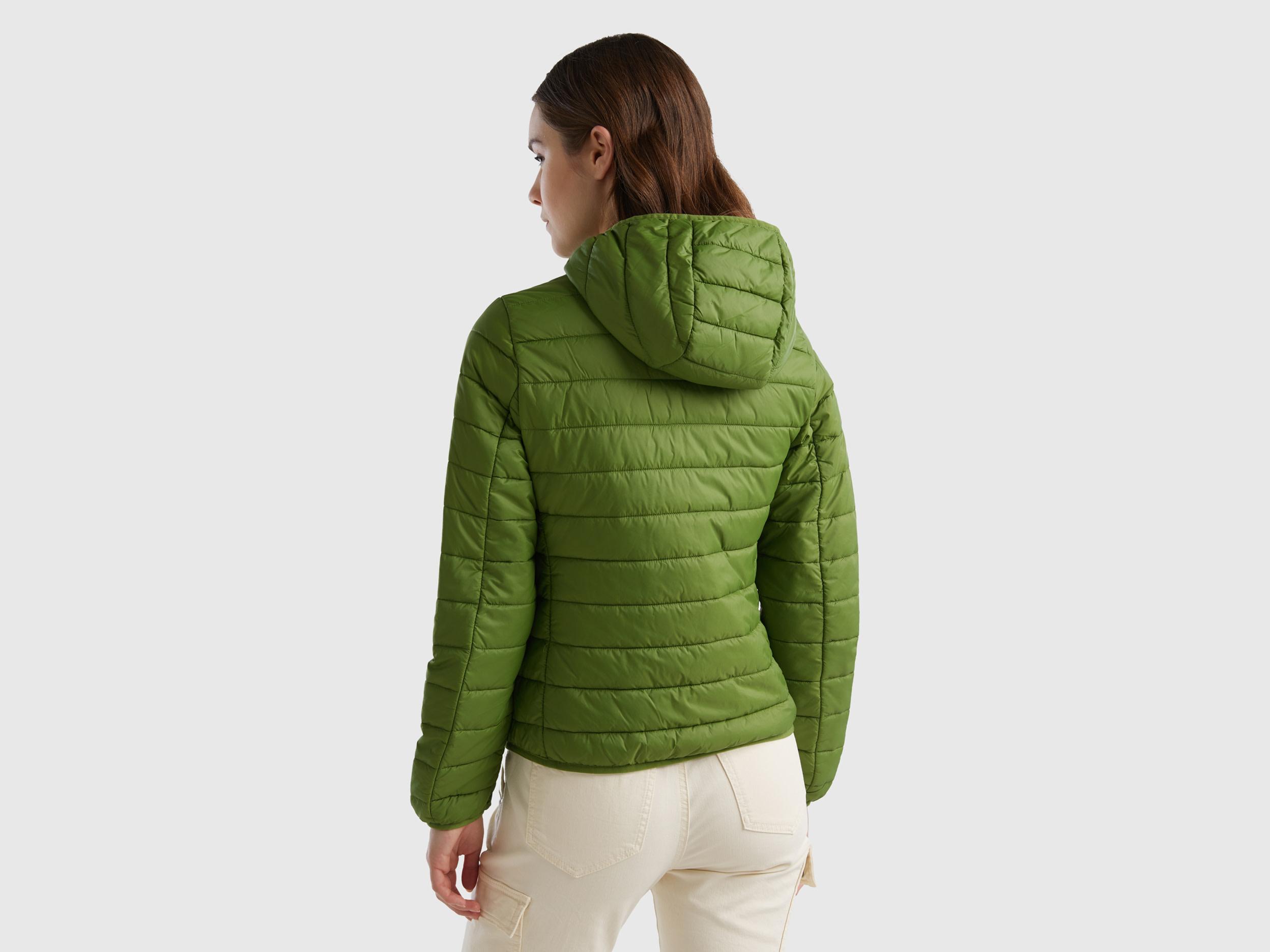 Short Parka Parka Verde Benetton Benetton Puffer Jacket With