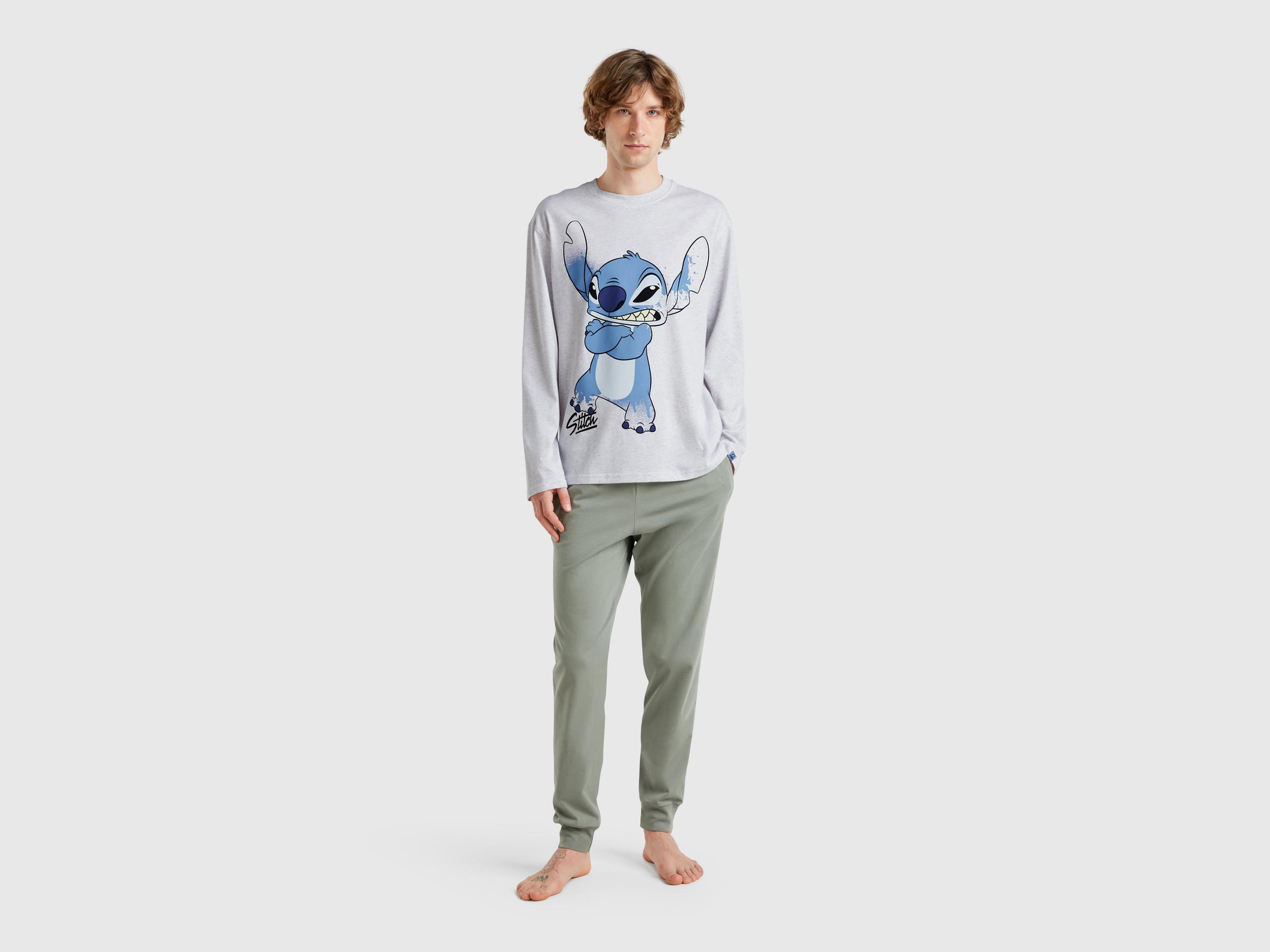Stitch Pijama Hombre Pantalones Benetton Pijamas Frescas Para