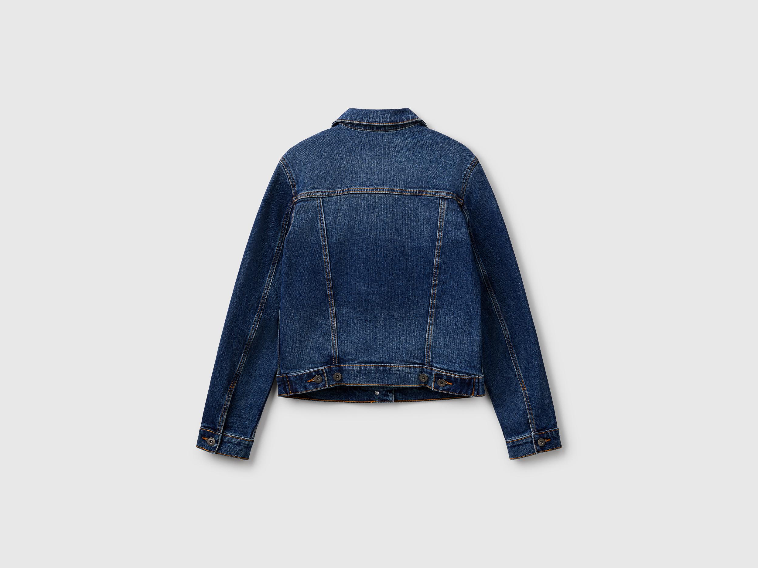 Benetton Benetton, Rider Denim Jacket in Blue Lyst UK