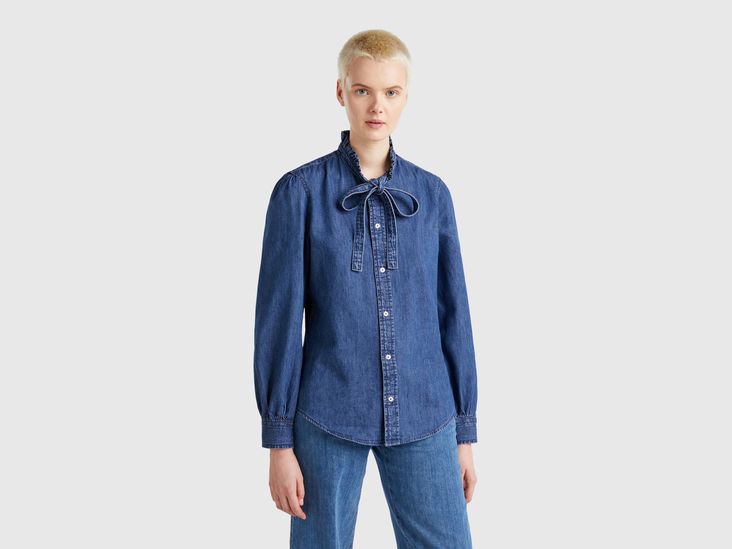 Camicie Jeans Camicie Benetton Saldi Blusa San Gallo Camicia