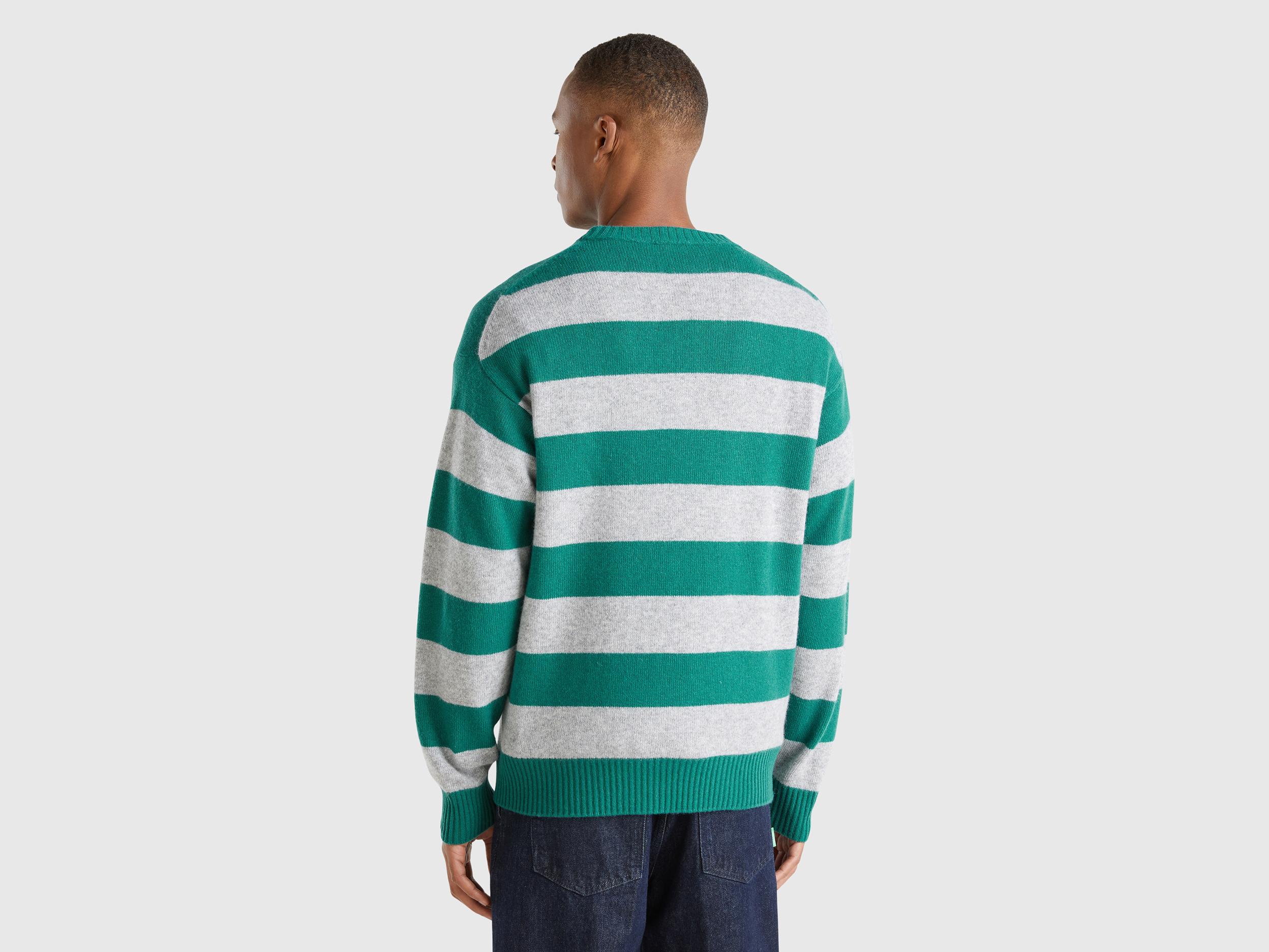 Benetton striped sweatshirt sale