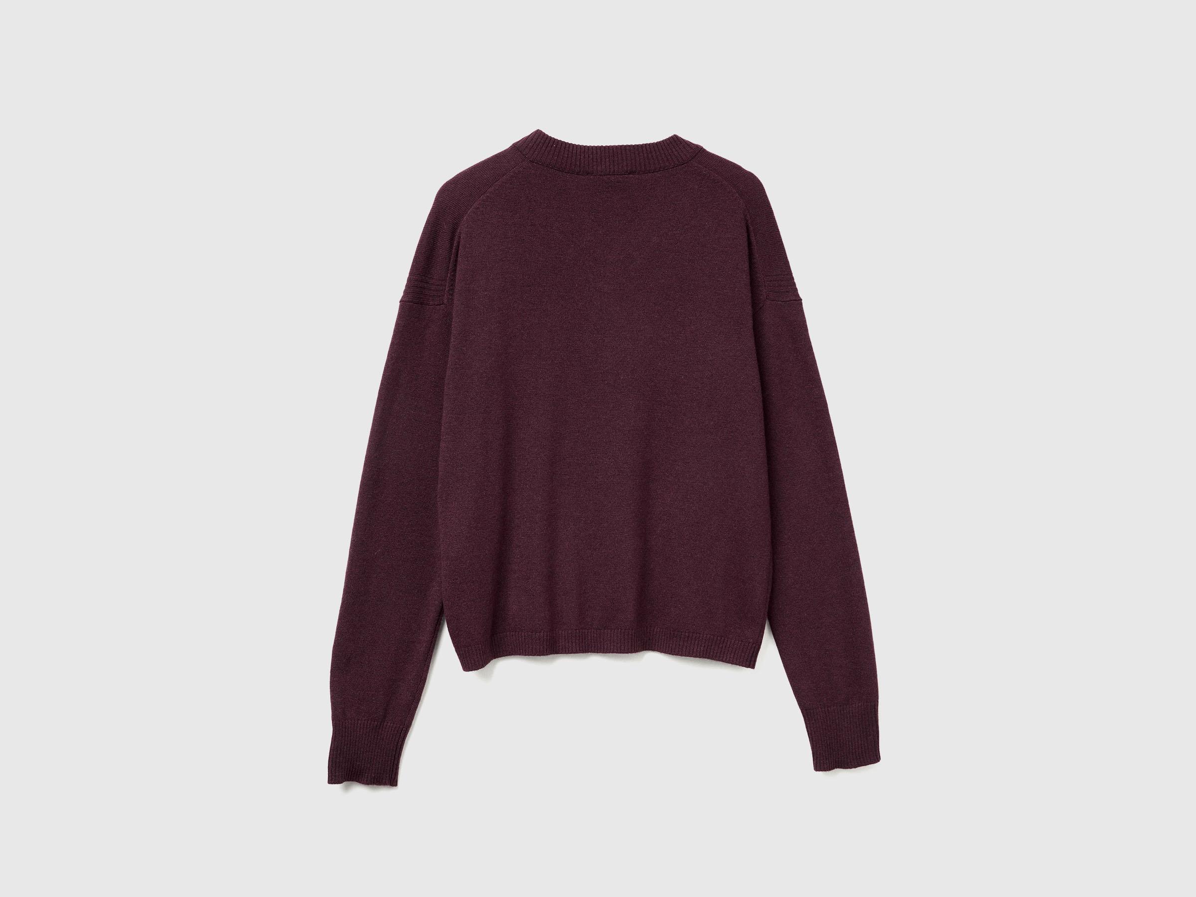 Wool Benetton Pullover Donna Benetton Maglione Natalizio Maglione