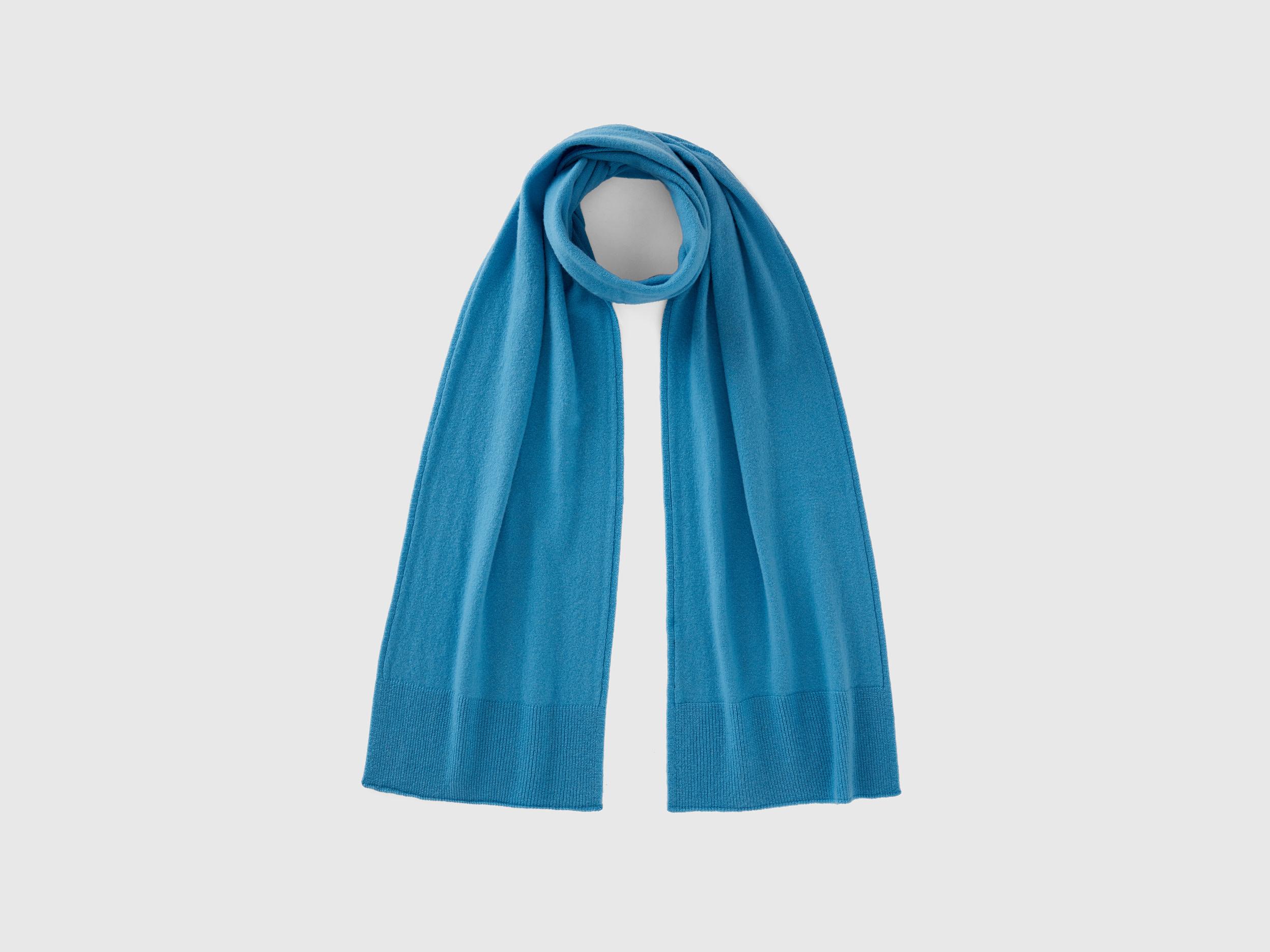 Écharpe Bleu Ciel En Pure Laine Mérinos Benetton en coloris Bleu | Lyst