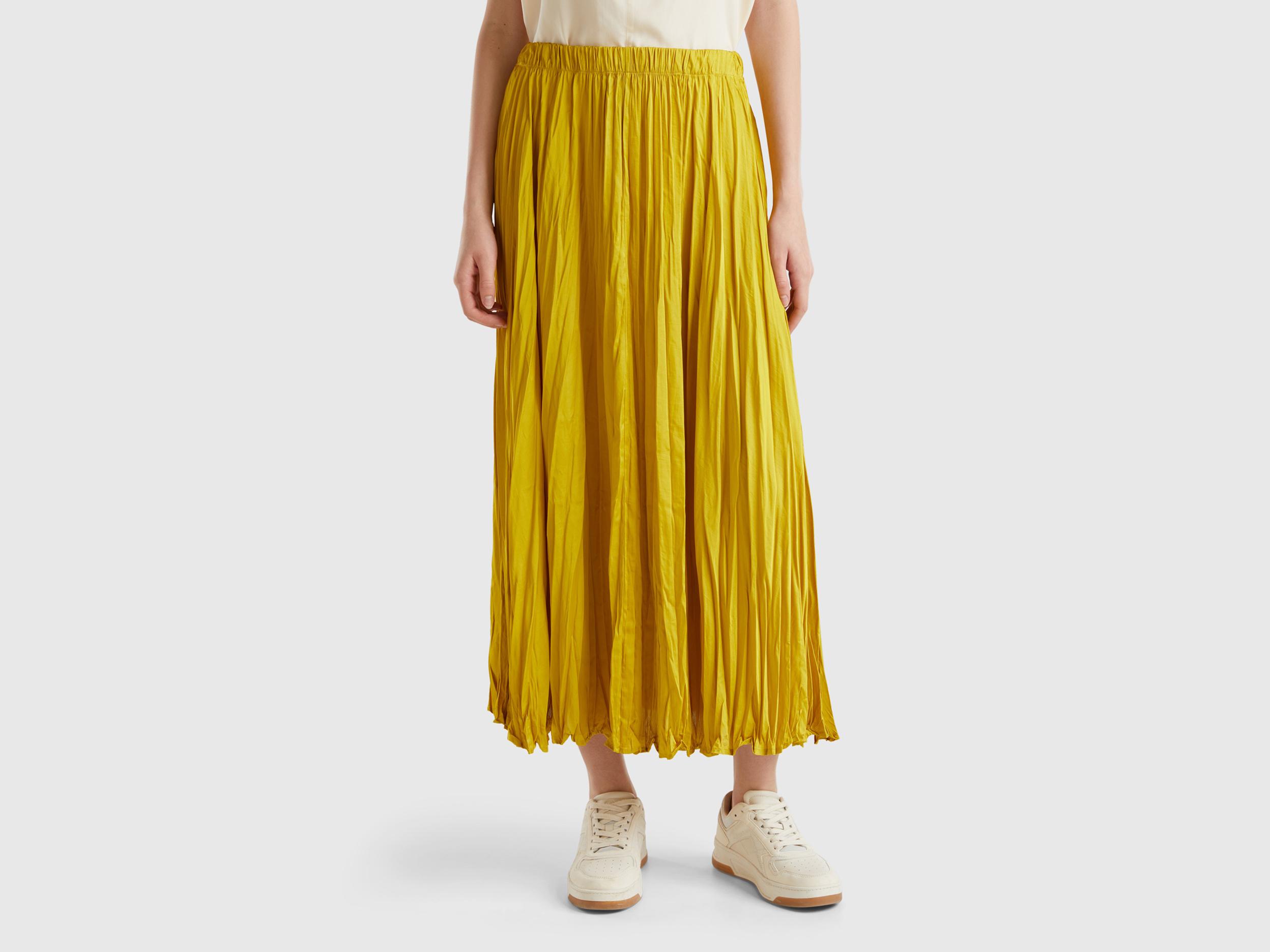 Jupe femme moutarde sale