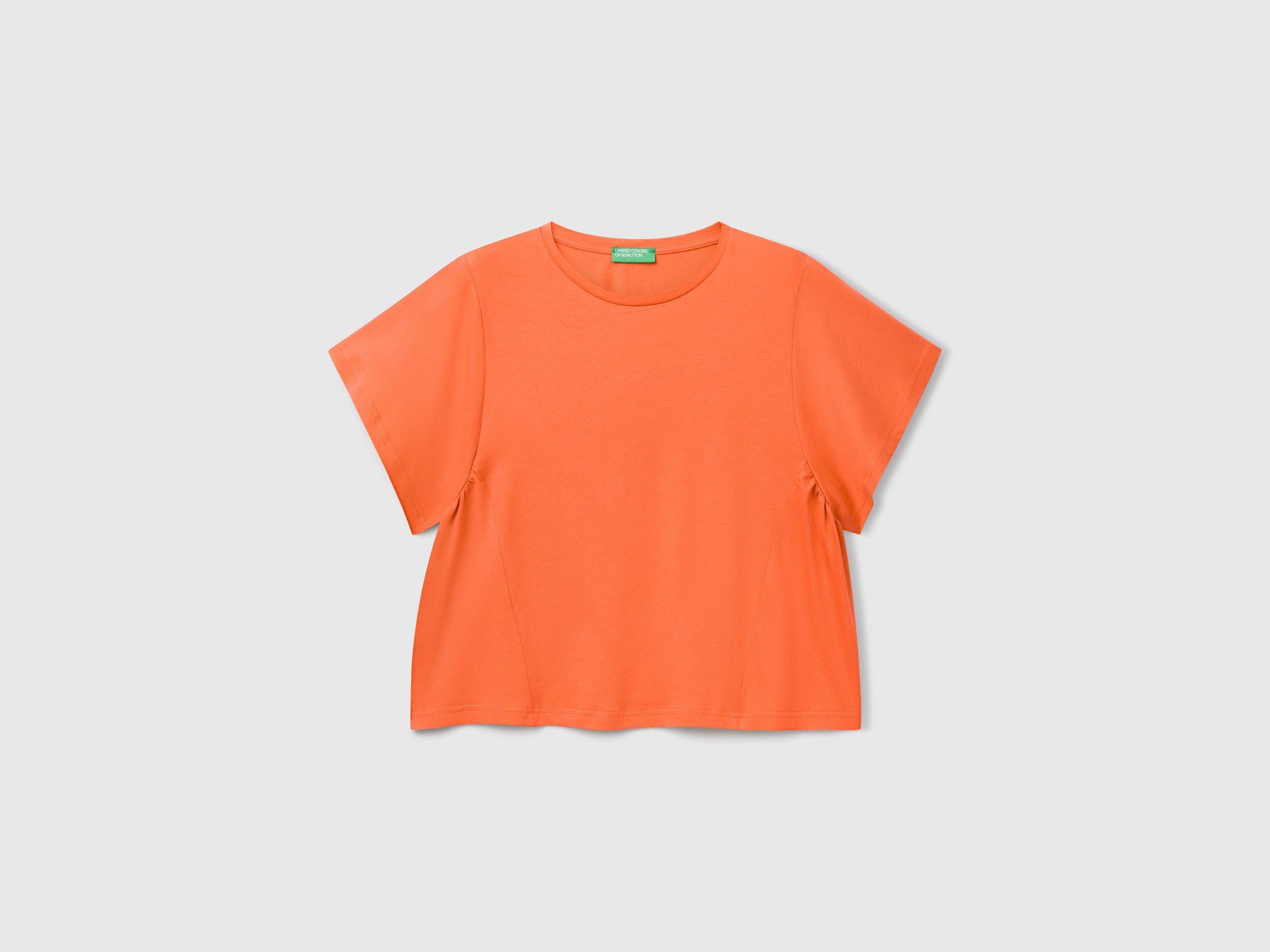 United Colors Of Benetton T-shirt Donna In Jersey Fiammato, 100% Cotone, Vestibilità Comfort