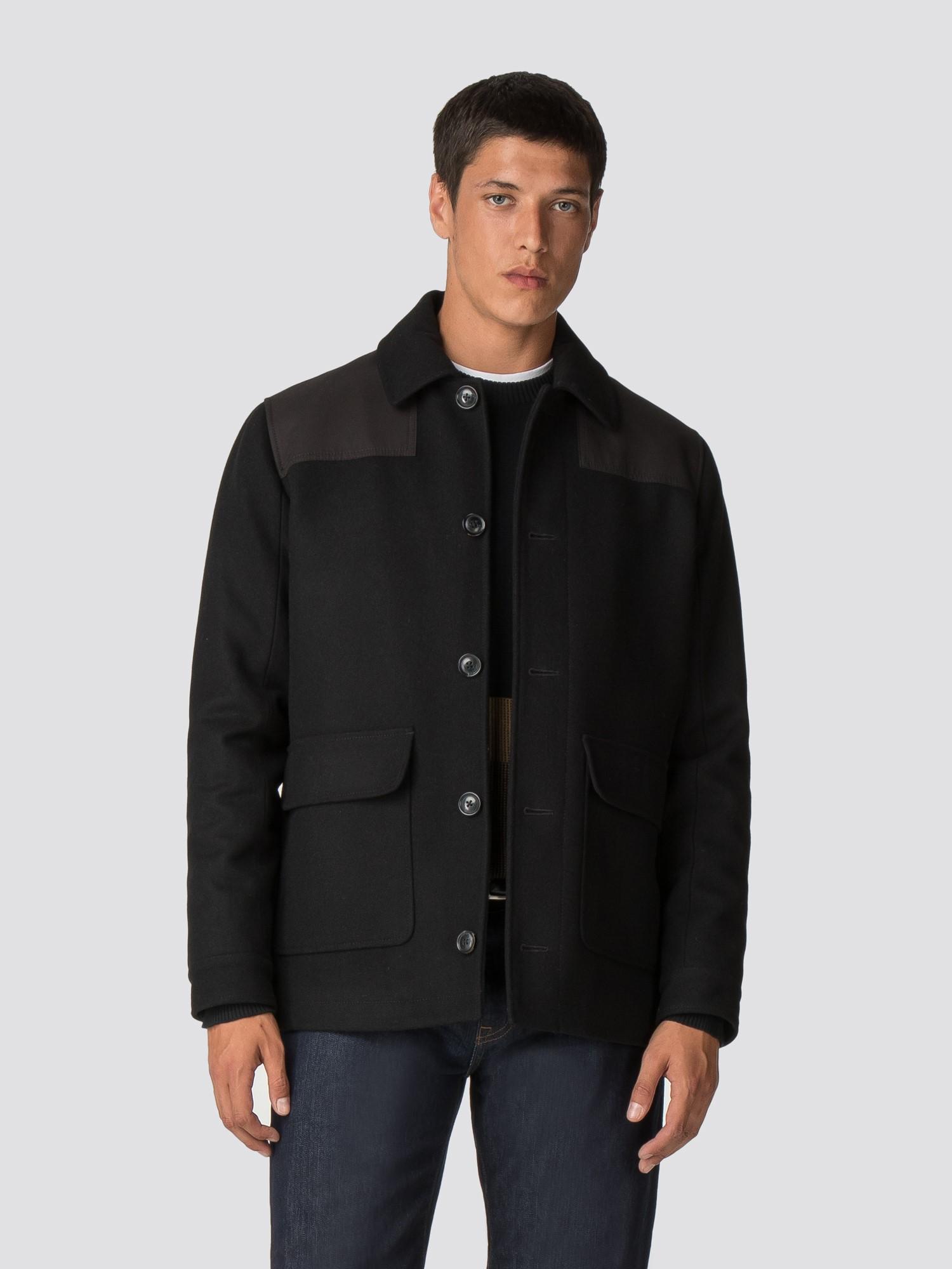 Ben Sherman Waxed Donkey Jacket in Black for Men | Lyst UK