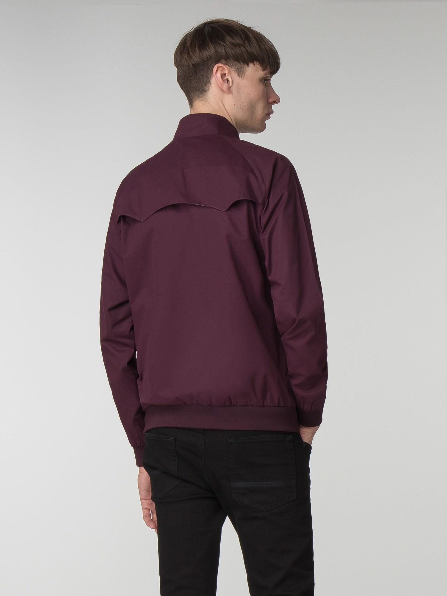 Download Ben Sherman Cotton Harrington Jacket in Purple for Men - Lyst