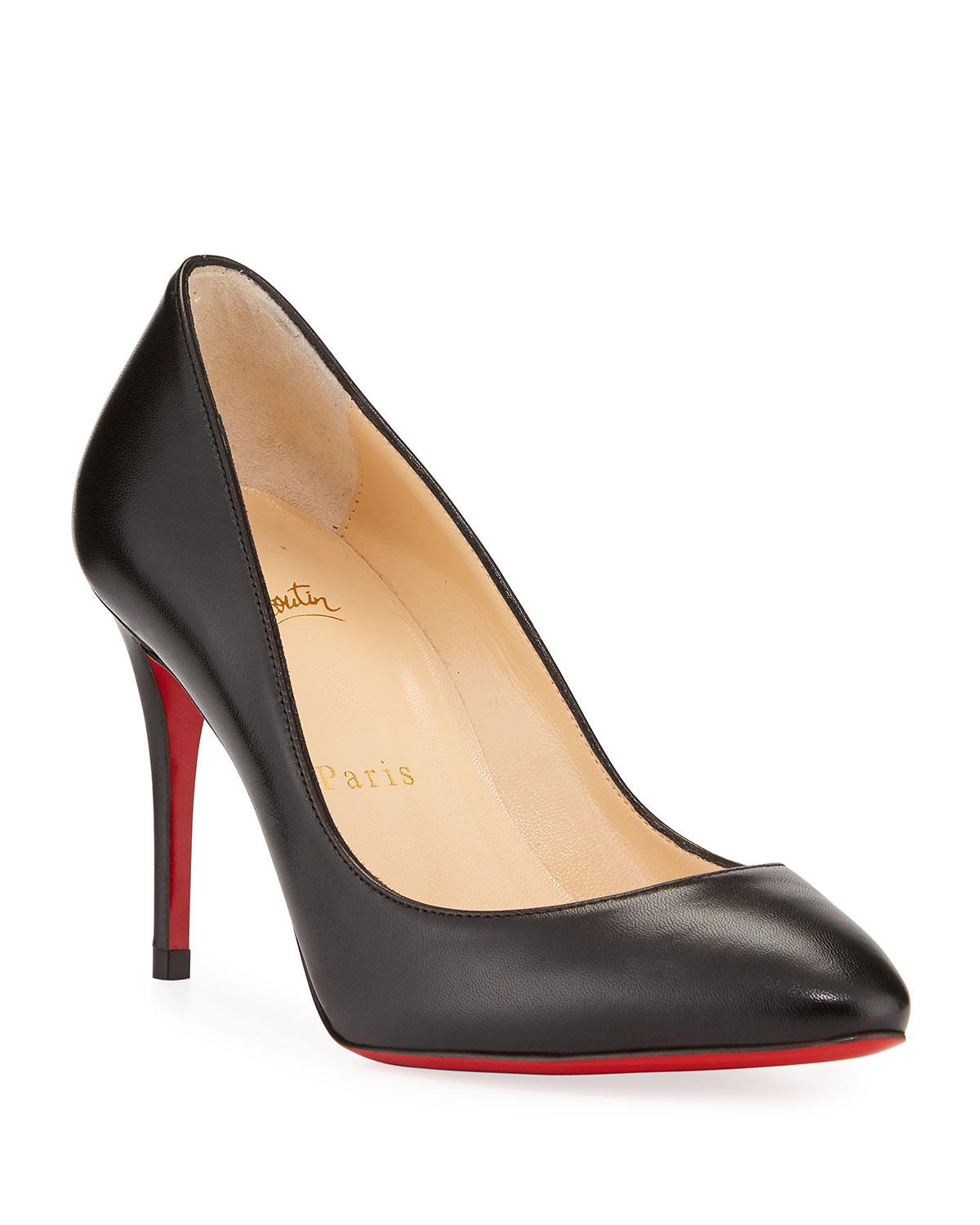 Christian Louboutin Eloise 85mm Napa Leather Red Sole Pumps in Black Lyst
