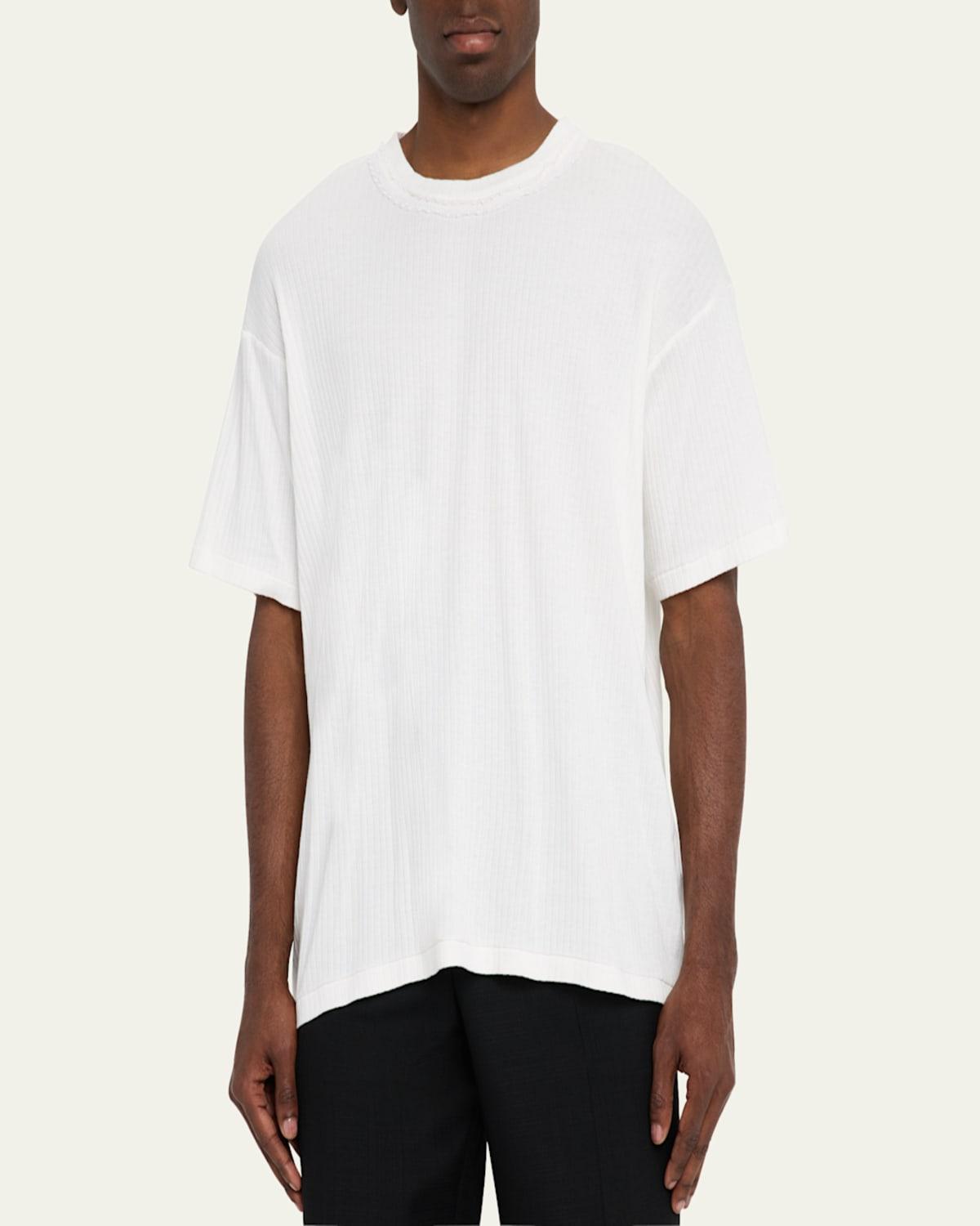 【関税込み】Bode オフホワイト Beaded Salt Marsh Tシャツ Bode Ribbed Bead-Trim Salt Marsh T-Shirt in White for Men | Lyst