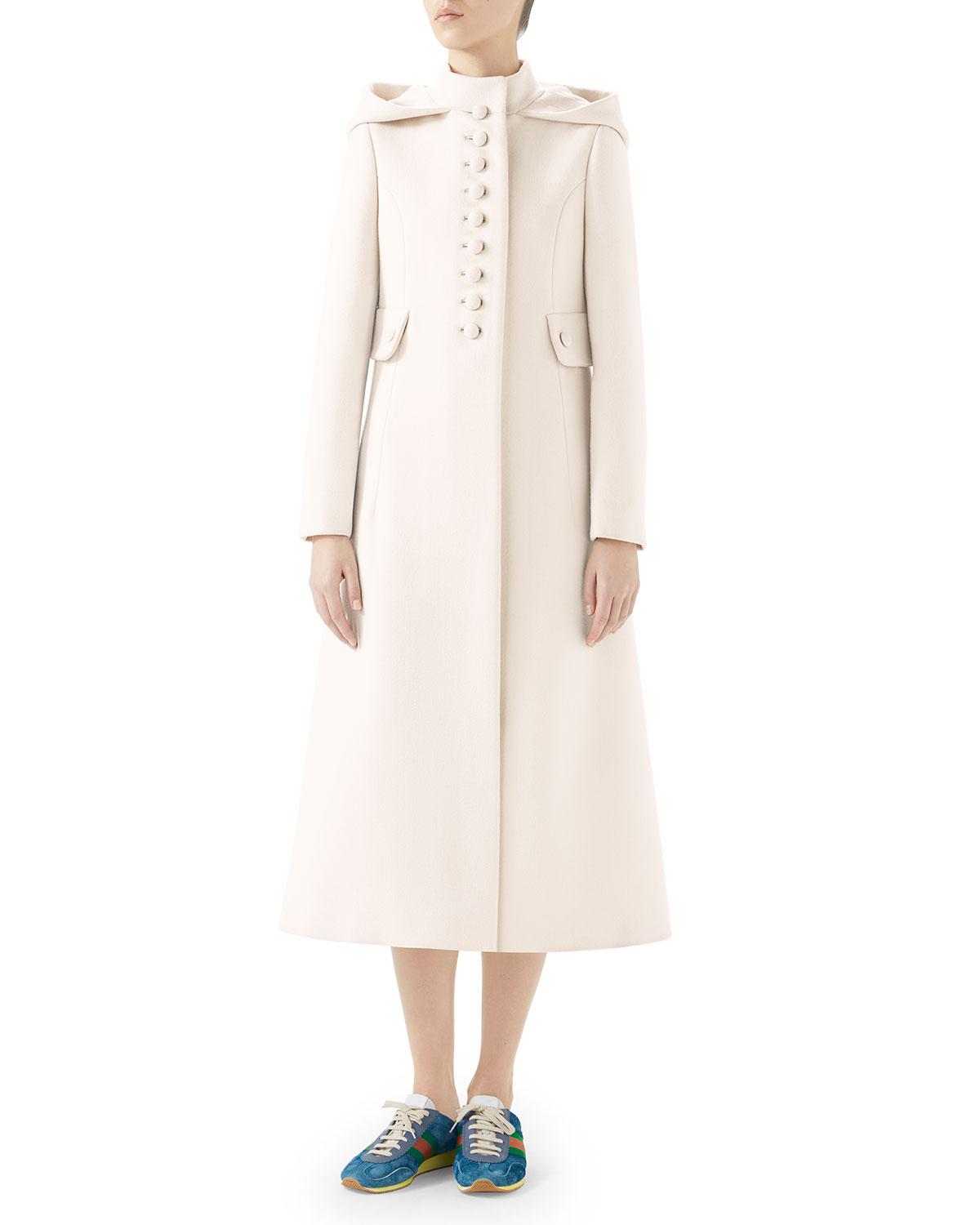 white wool coat long