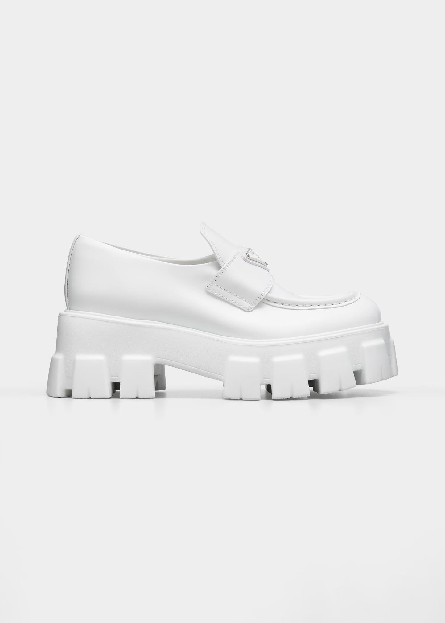 platform loafers prada