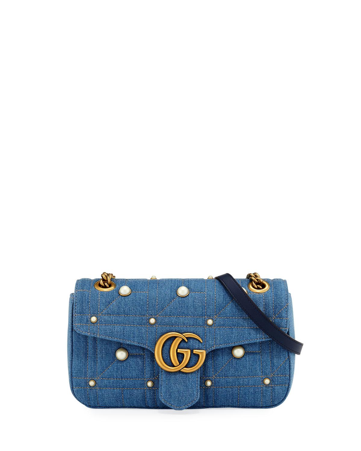 gucci denim backpack