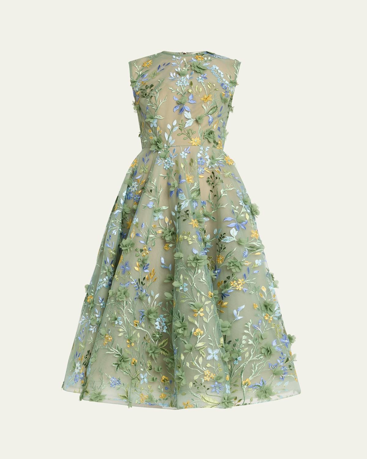 bronx and banco saba blanc floral-appliqu lace midi dress Bronx and Banco Saba Blanc Applique Midi Dress Aus 8 US 4 Small