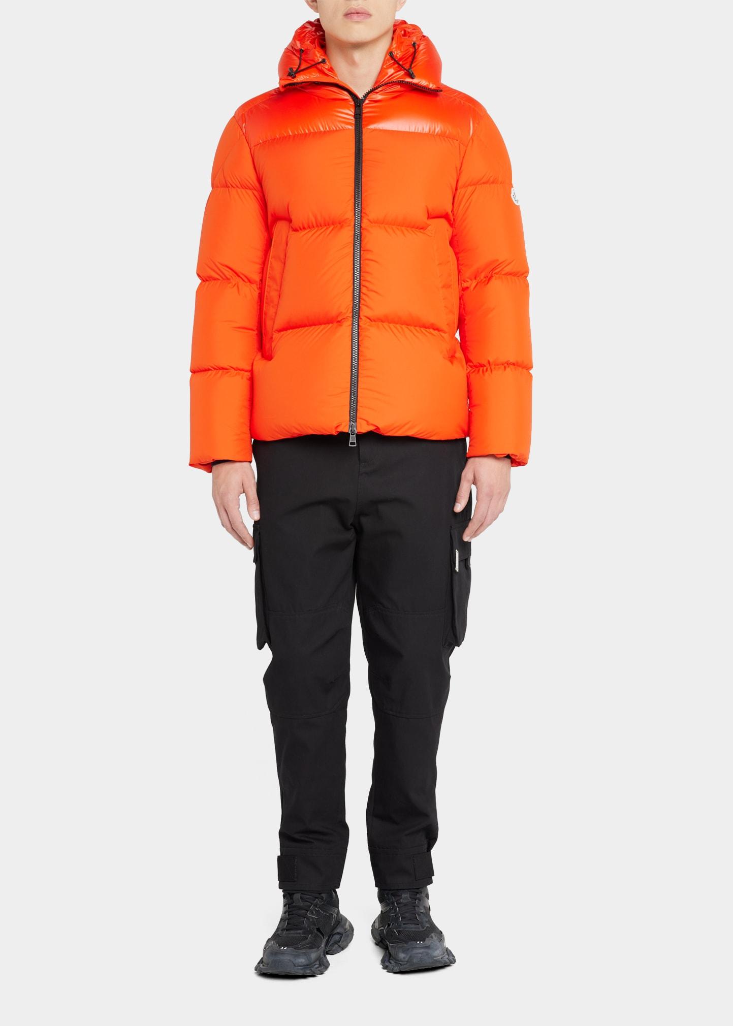 Moncler Damavand Quilted Puffer Jacket in Orange for Men | Lyst