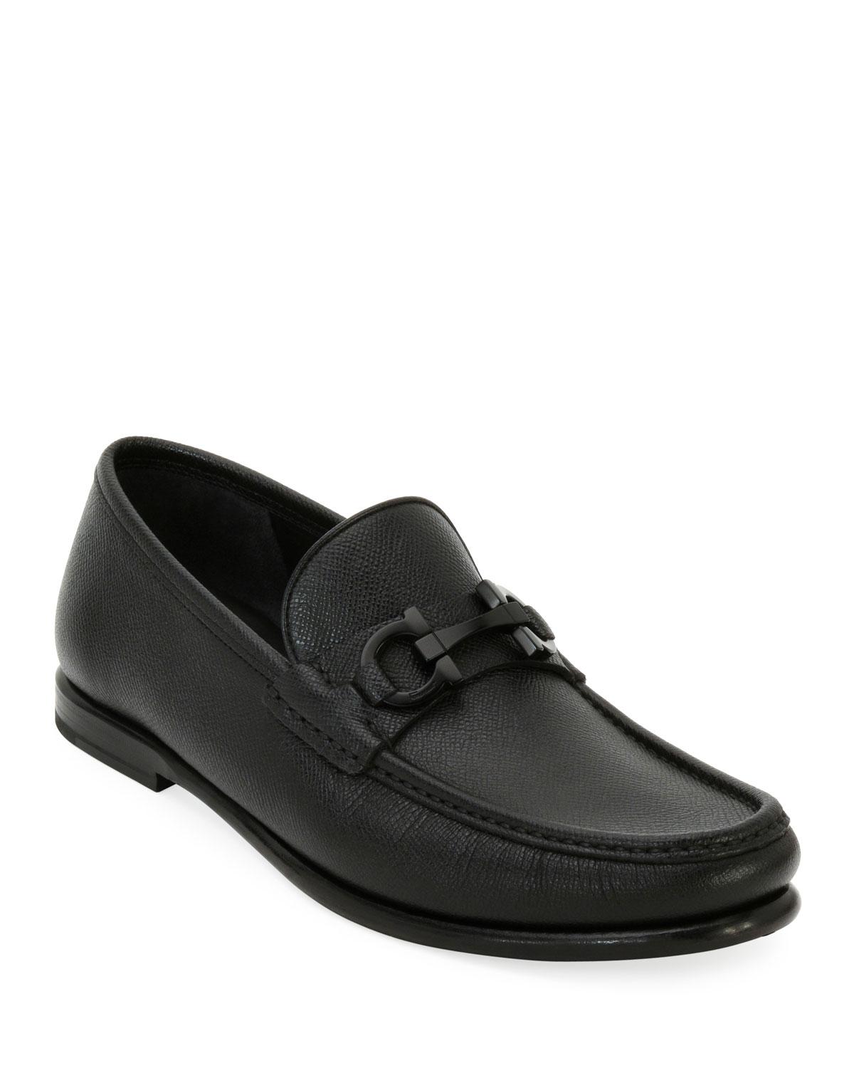 ferragamo black men's shoes