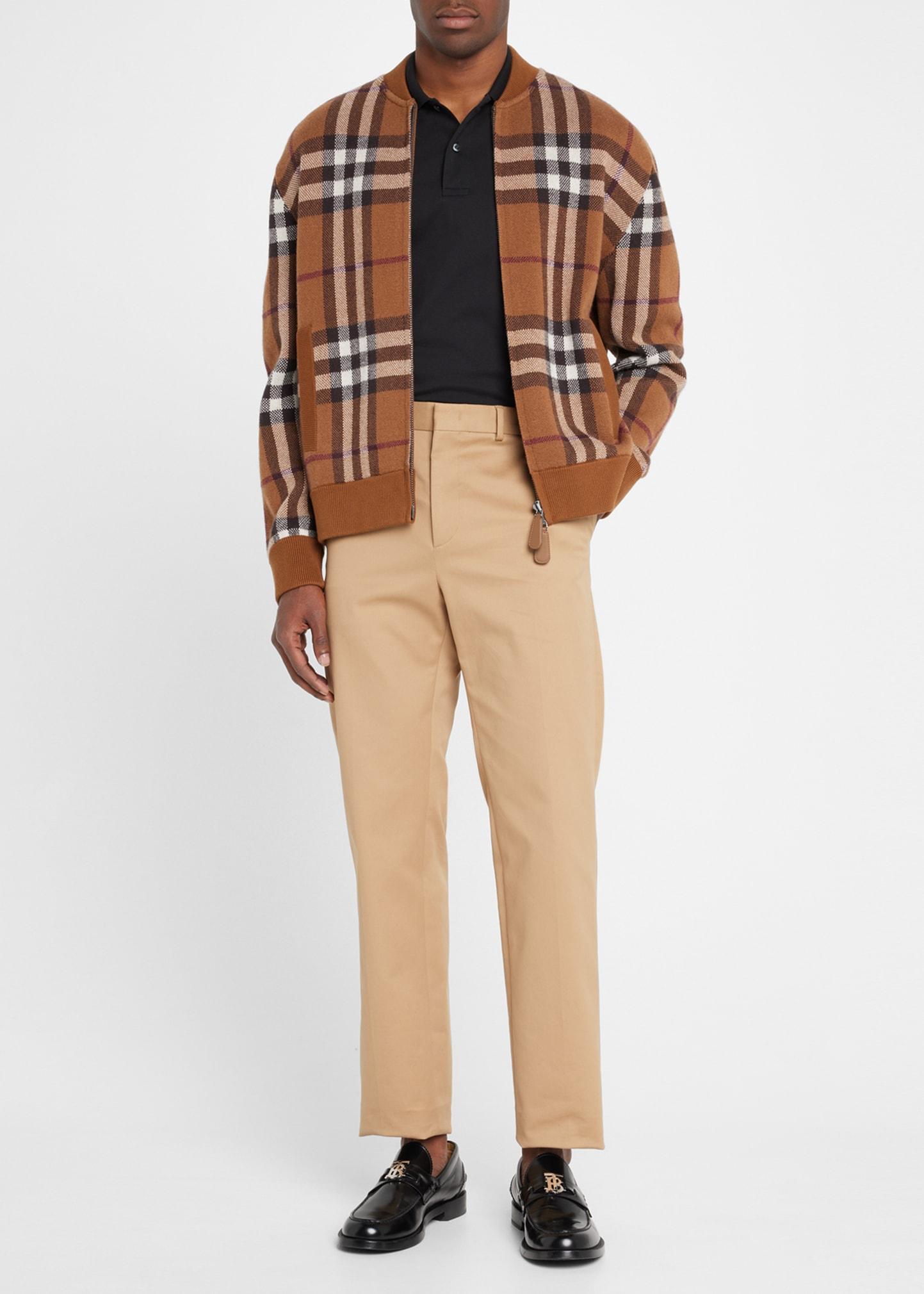 Burberry Maltby Check Knit Jacket for Men | Lyst