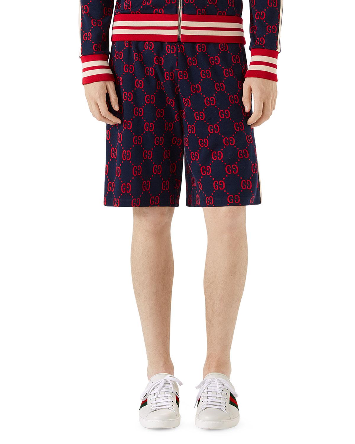 Gucci Cotton Gg Jacquard Shorts in Sky (Blue) for Men - Lyst