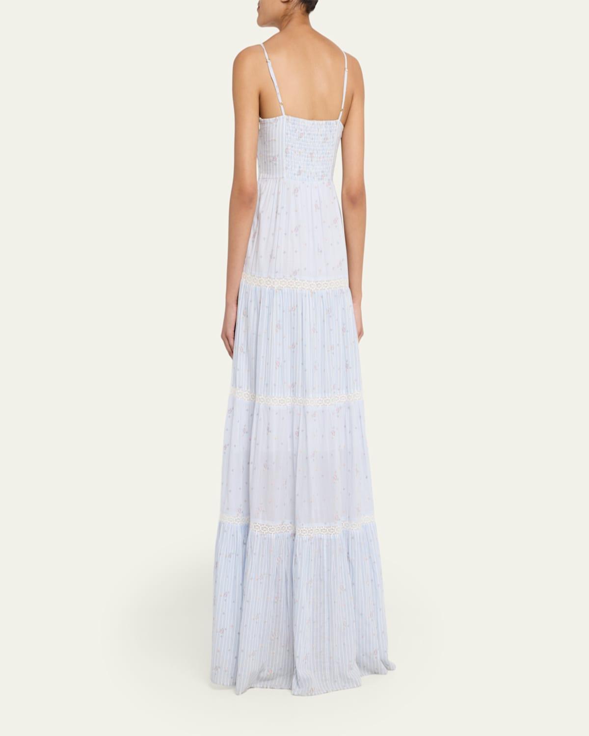 knee length dresses for ladies LoveShackFancy - Love Halter Maxi Dress