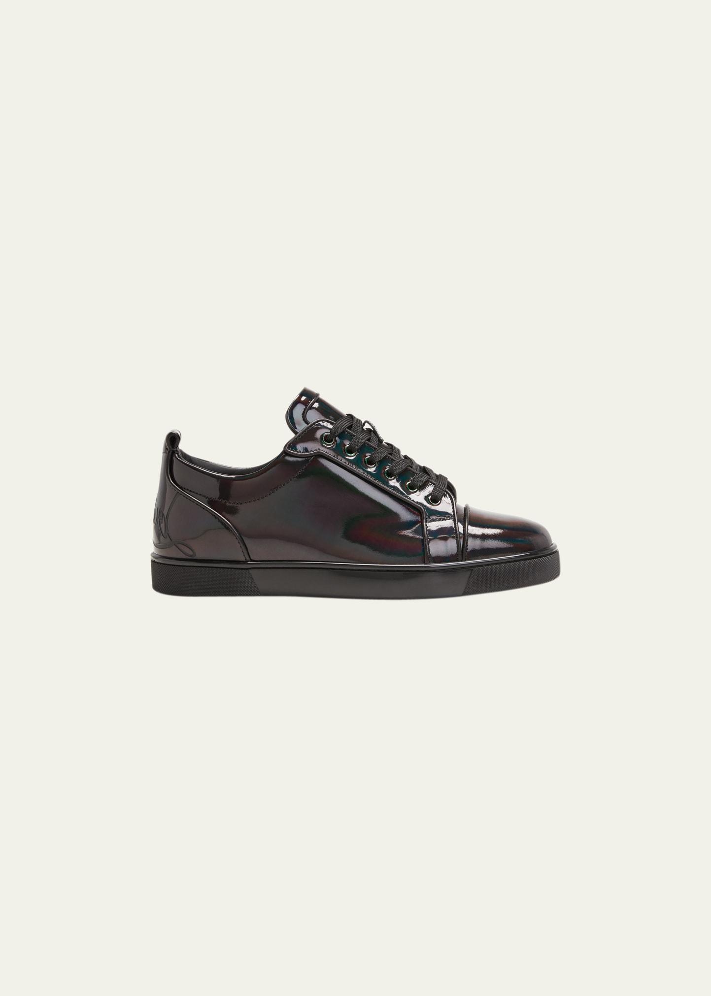 Christian Louboutin Black/Silver Version Louis Junior Spikes Shoes –  Urbanheer