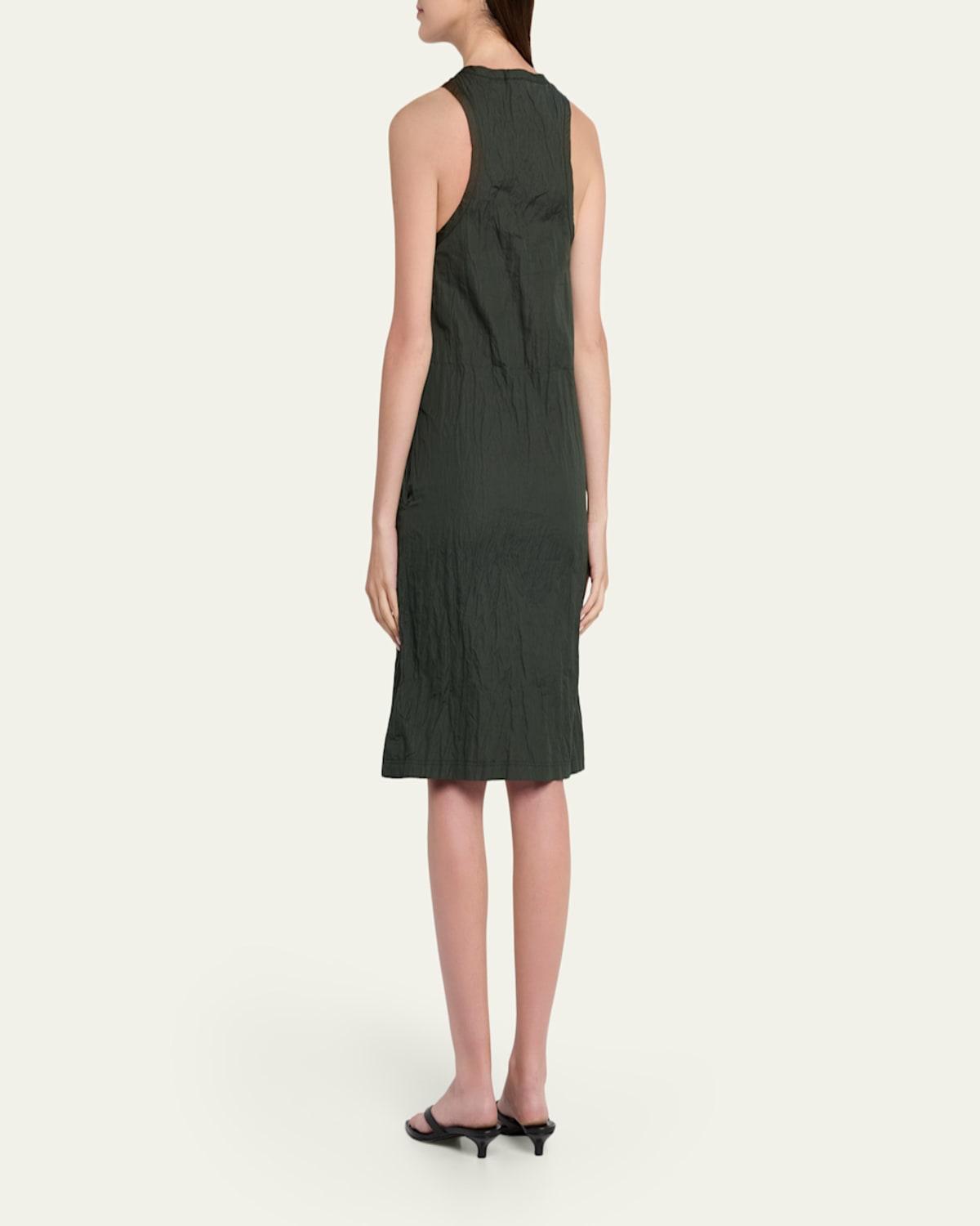 toteme green dress Toteme // Khaki Green Seamless Rib Tank Dress – VSP Consignment main image 1