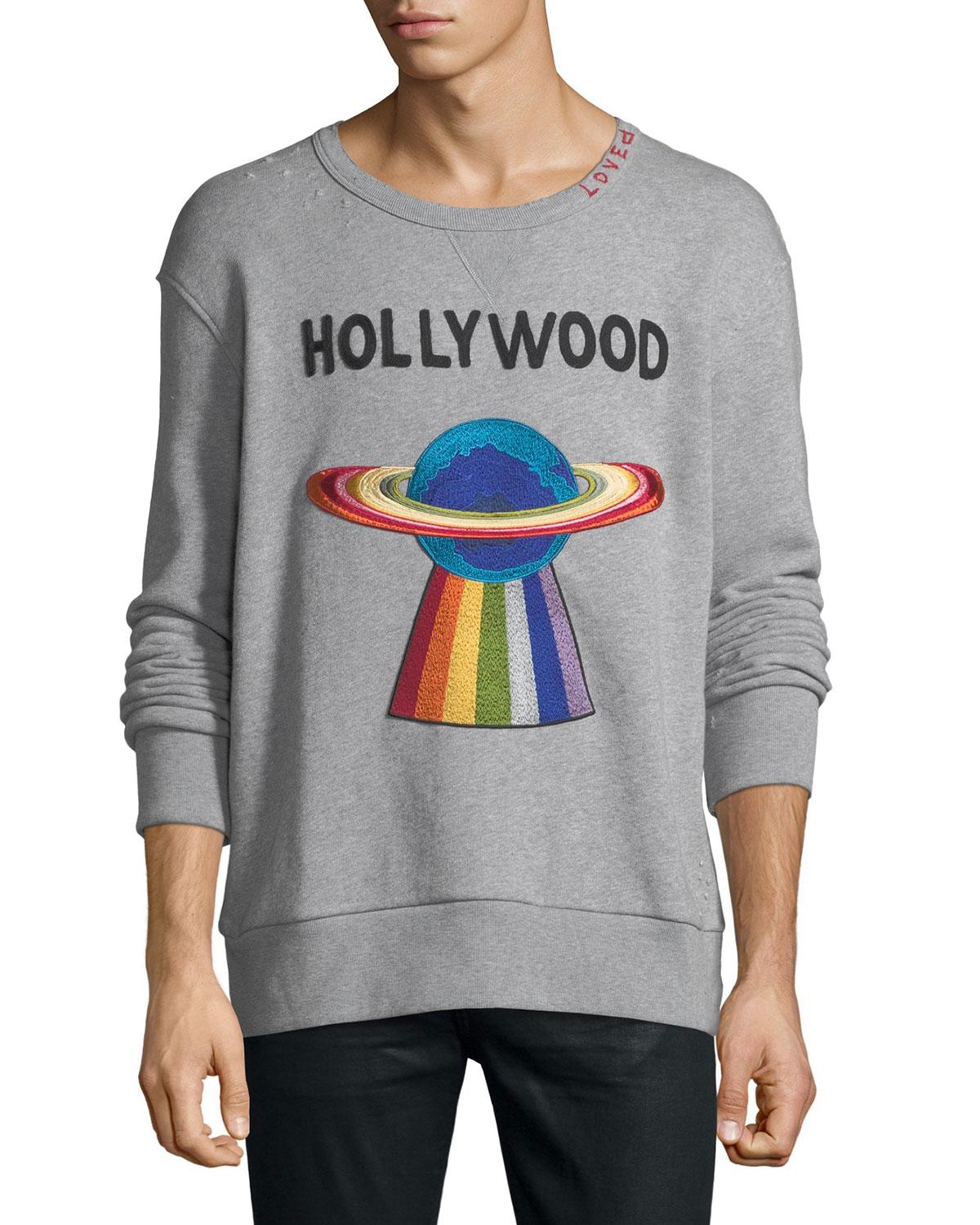 Gucci Cotton Hollywood Ufo Sweatshirt in Gray for Men - Lyst