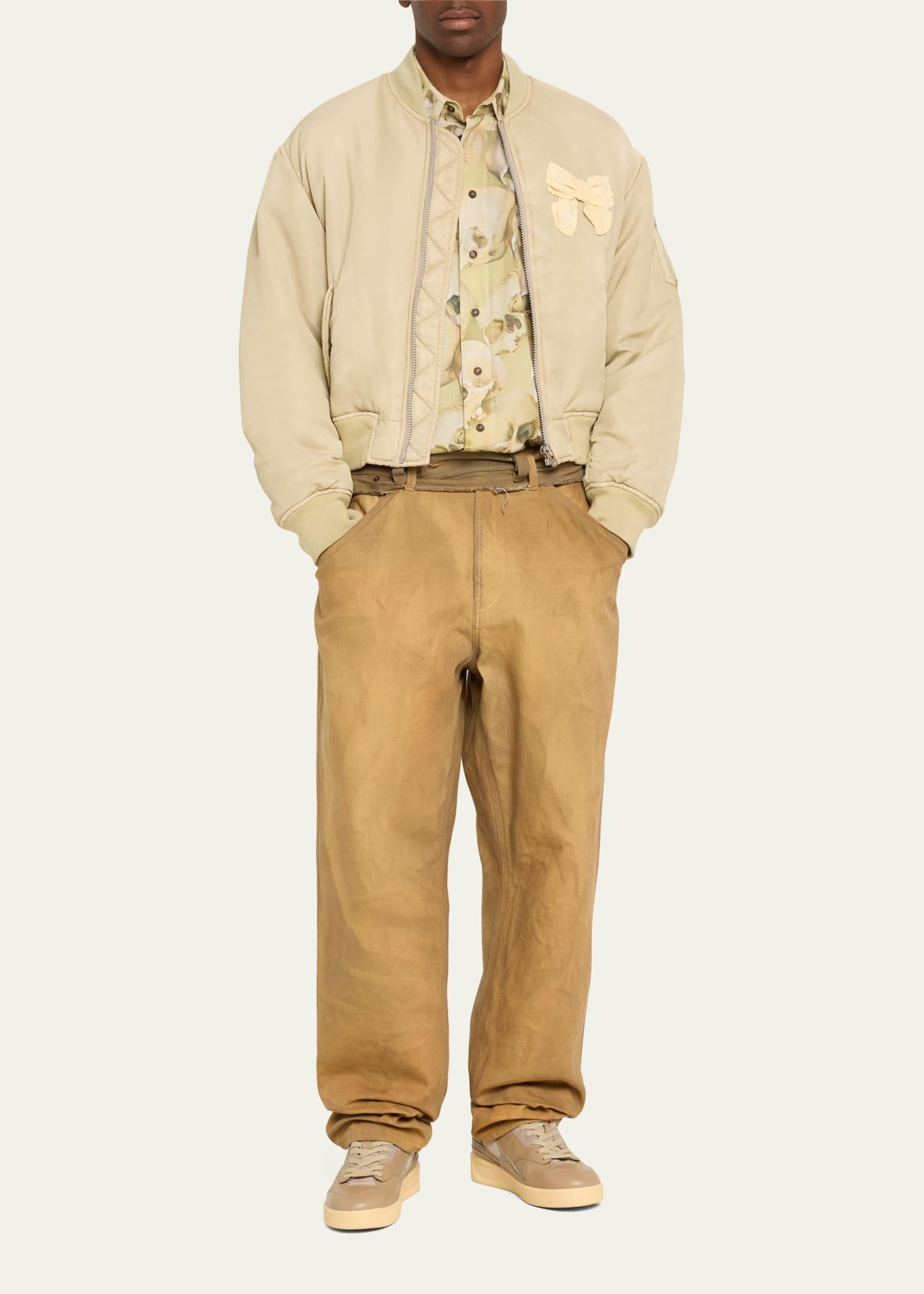 Magliano Bow Bomber Jacket in Natural for Men | Lyst