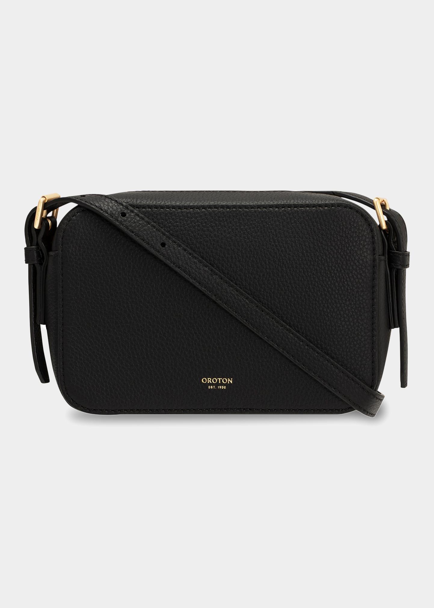 Oroton Margot Zip Camera Crossbody Bag in Black Lyst