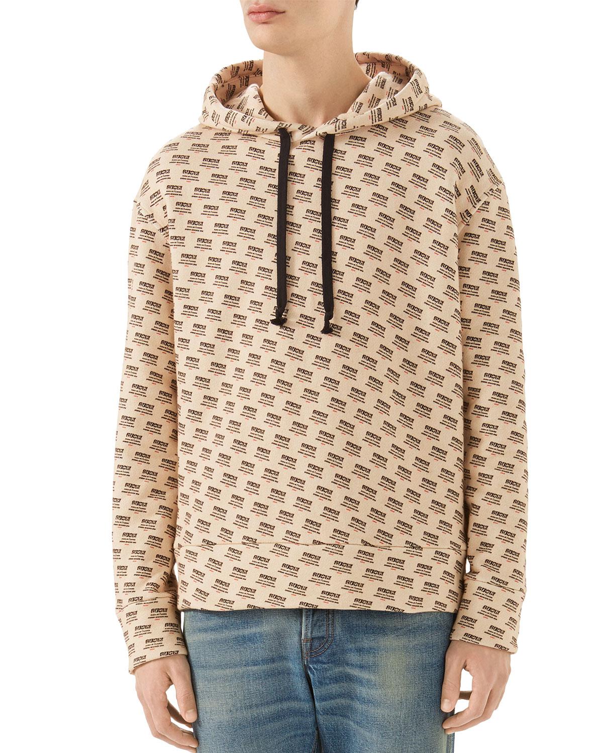 half white hoodie