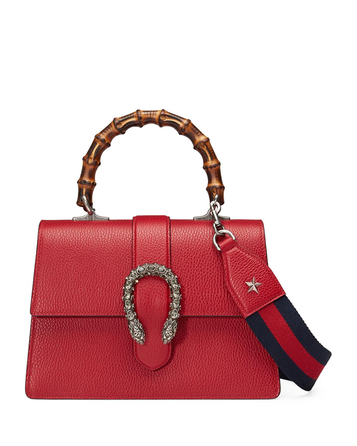 dionysus medium top handle bag red