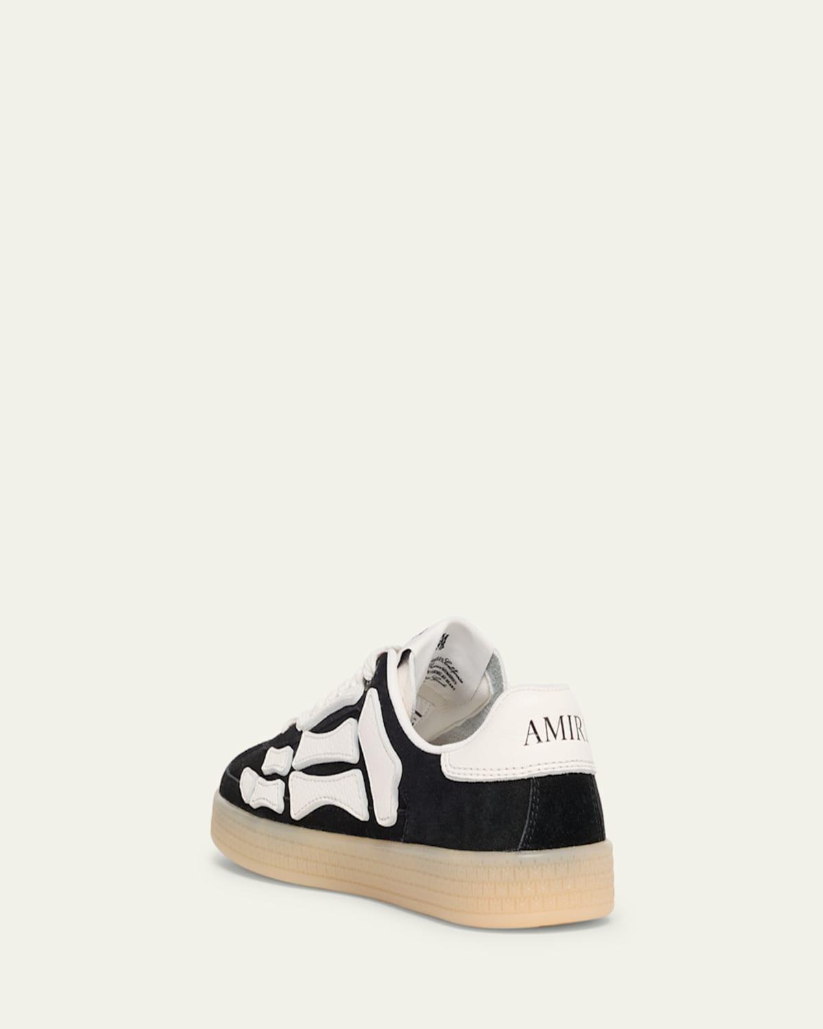 【送料&関税込】AMIRI pacific Bone Black Leather Sneakers PACIFIC BONES - Black | AMIRI