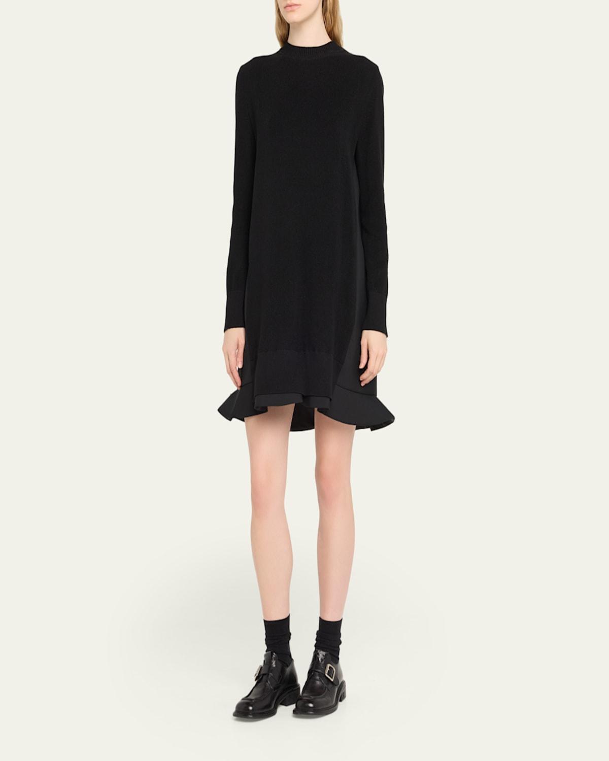 ワンピース Sacai SUITING MIX KNIT DRESS Suiting Mix Knit Dress | sacai Official Store サカイ