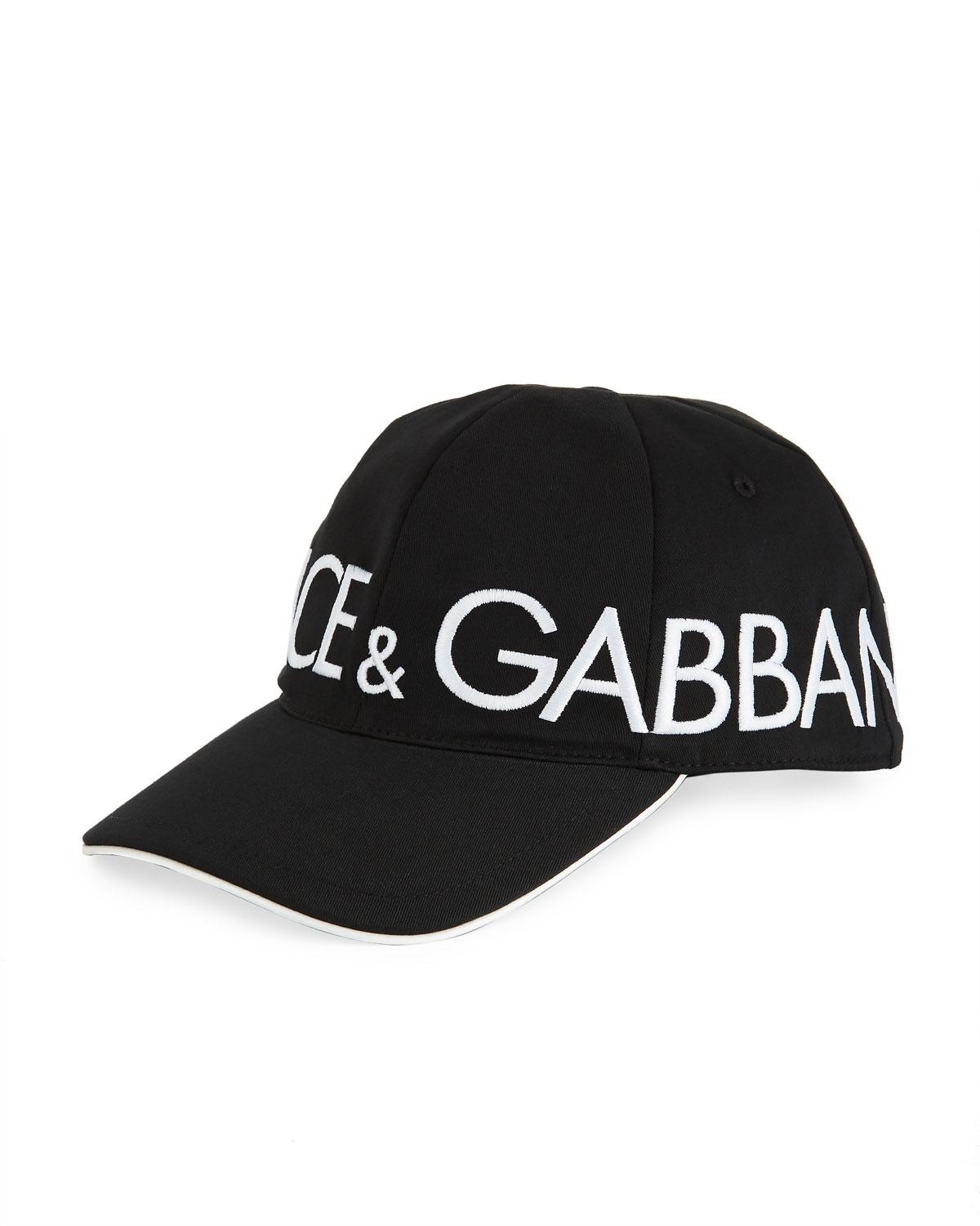 Dolce & Gabbana Black Logo Cap for Men | Lyst
