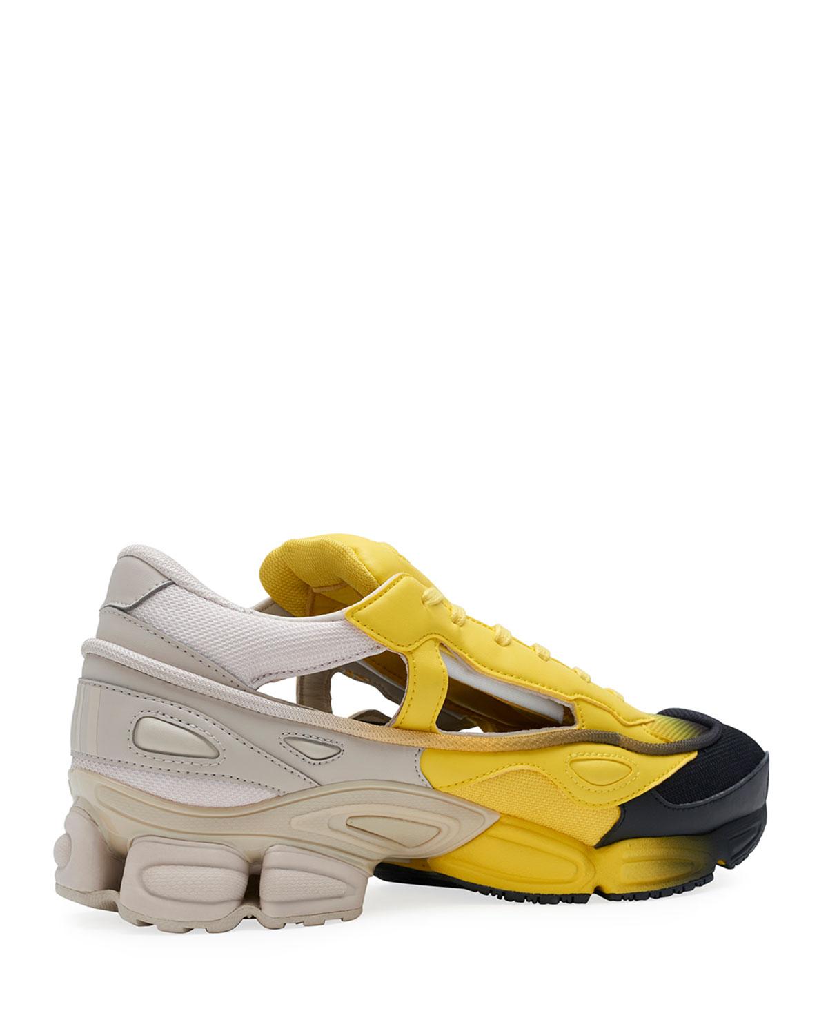 adidas By Raf Simons Leather 2-piece Rs Replicant Ozweego Sneakers & 3-pair Sock Set in Yellow 