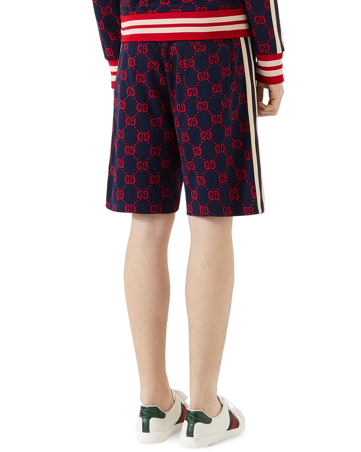 Gucci Cotton Gg Jacquard Shorts in Sky (Blue) for Men - Lyst