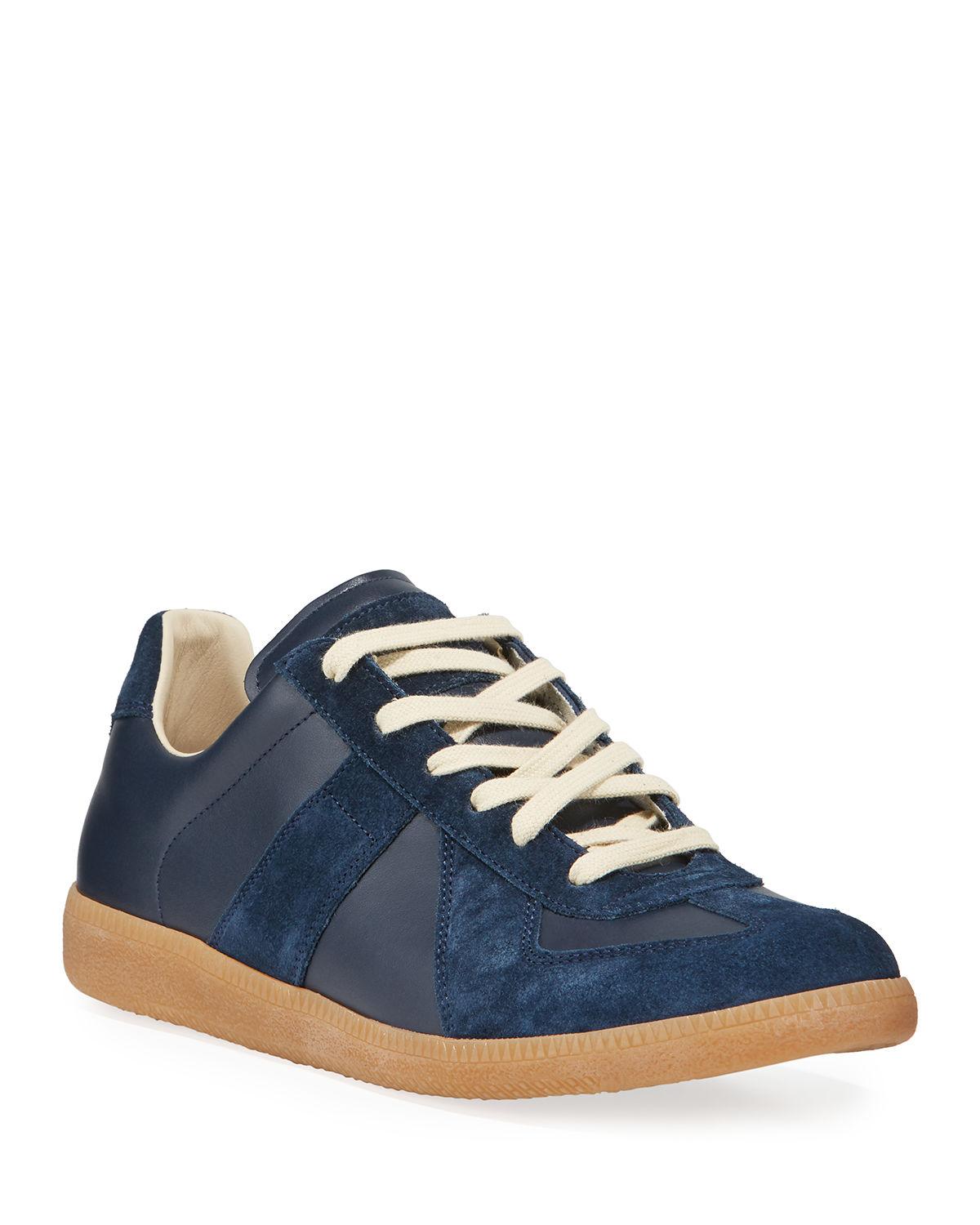 Maison Margiela Men's Replica Suede & Leather Low-top ...