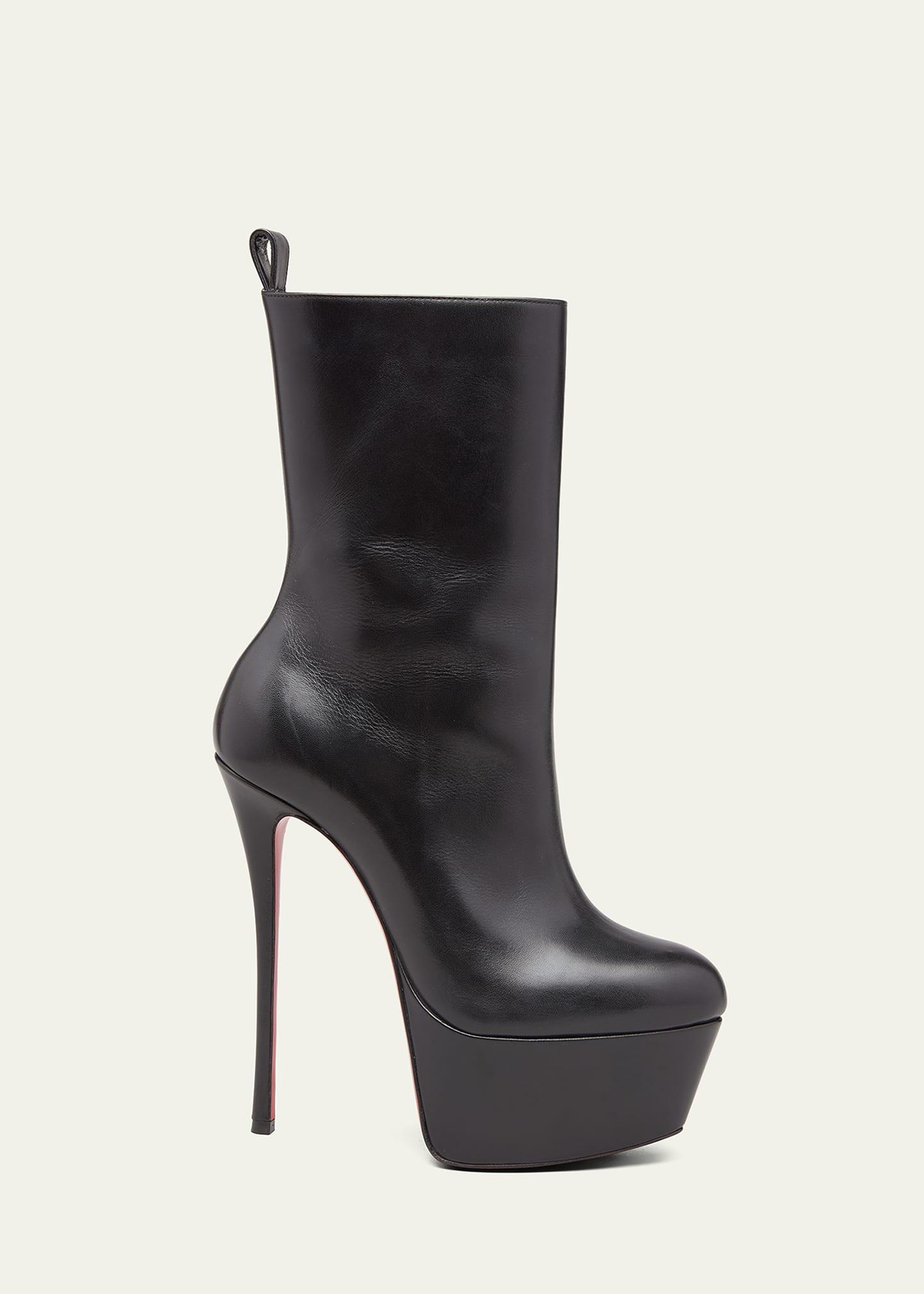 Christian Louboutin Dolly Booty Alta 160 Leather Platform Boots in ...