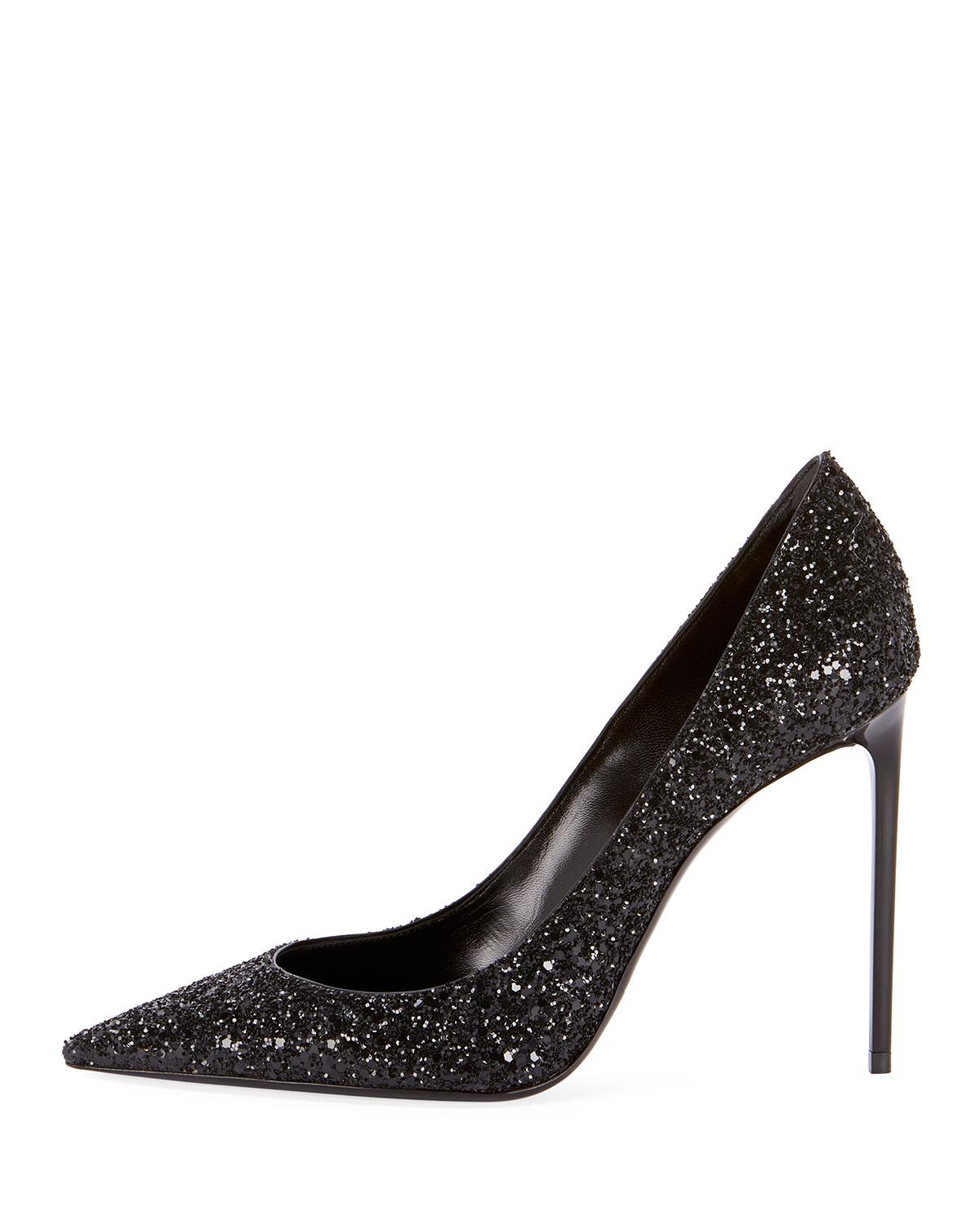 saint laurent black pumps