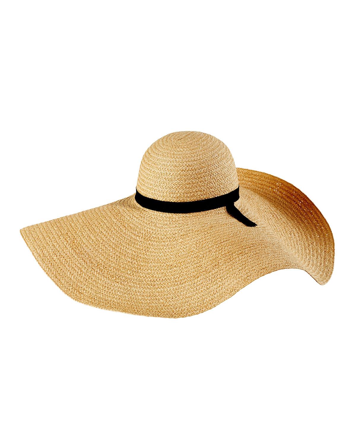 floppy raffia sun hat
