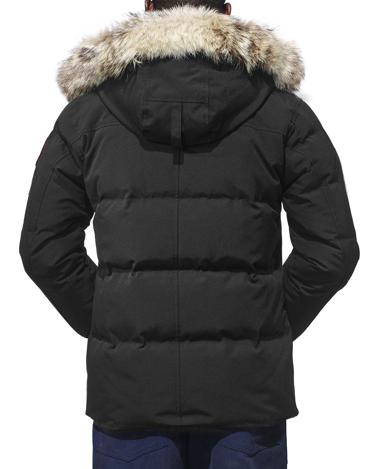 Canada Goose Goose Men's Wyndham Fusionfit Down Parka With Furtrim