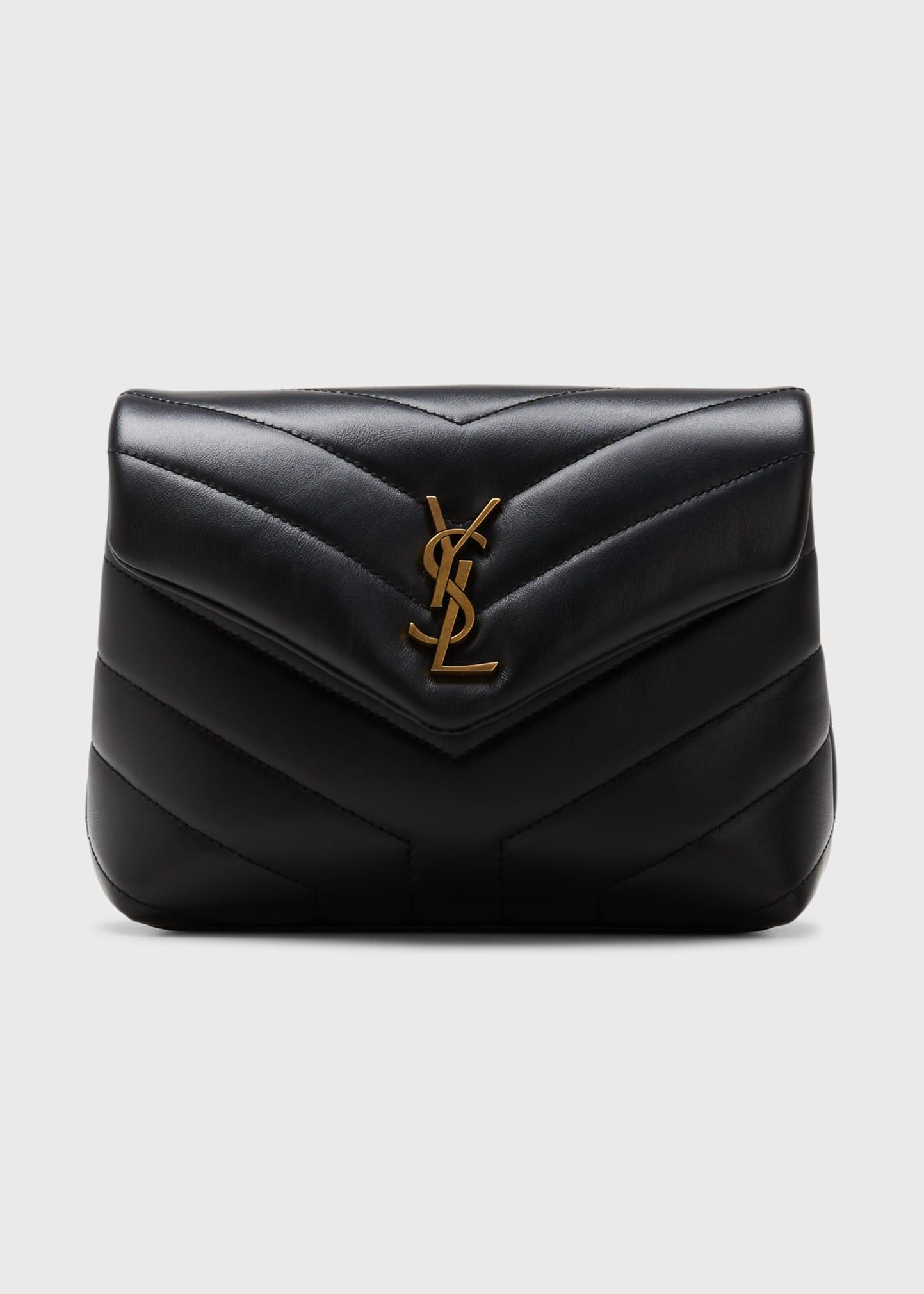 Saint Laurent Loulou Toy Ysl Matelasse Calfskin Envelope Crossbody Bag