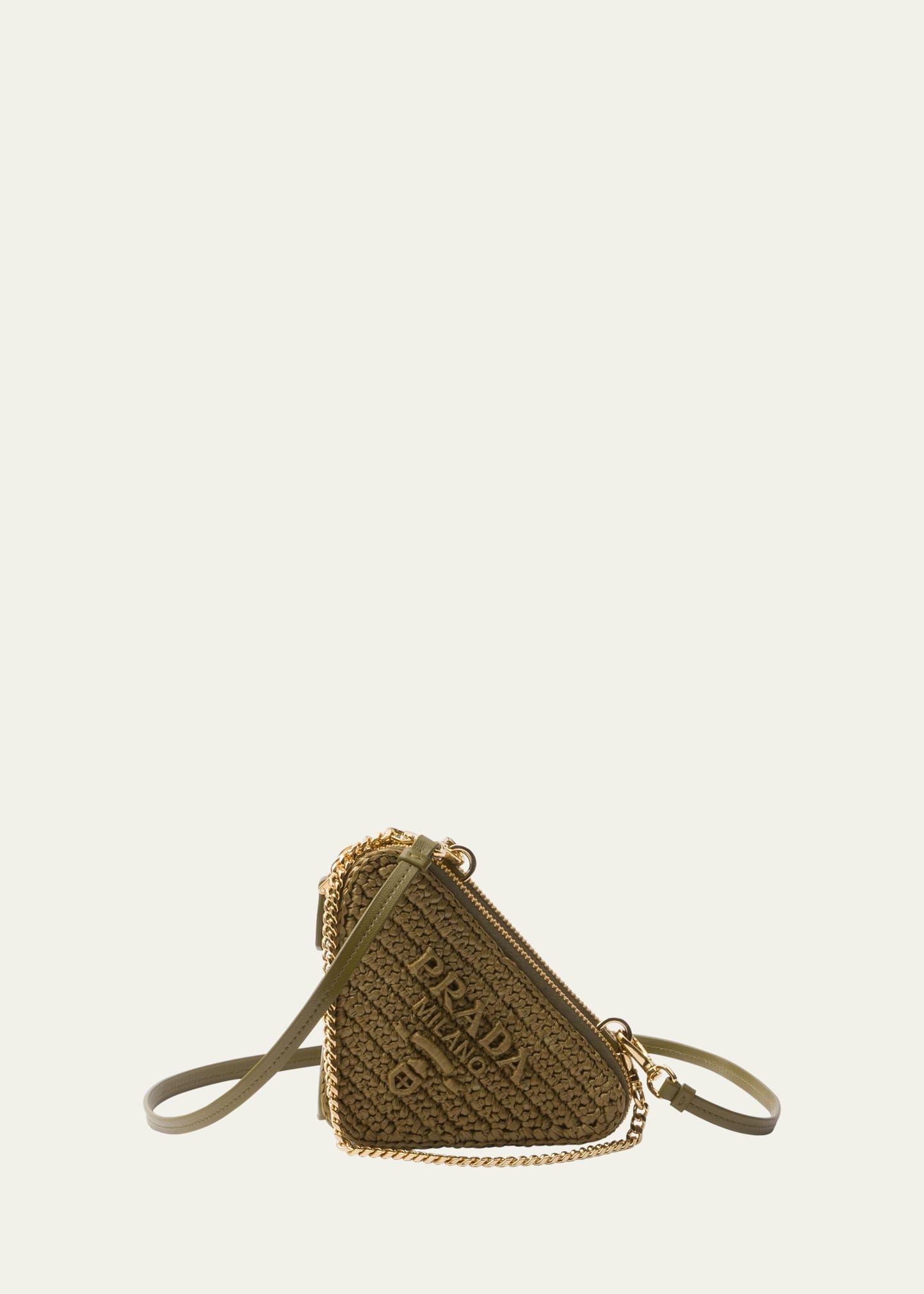 Prada Mini Triangle Tophandle Bag in Natural Lyst